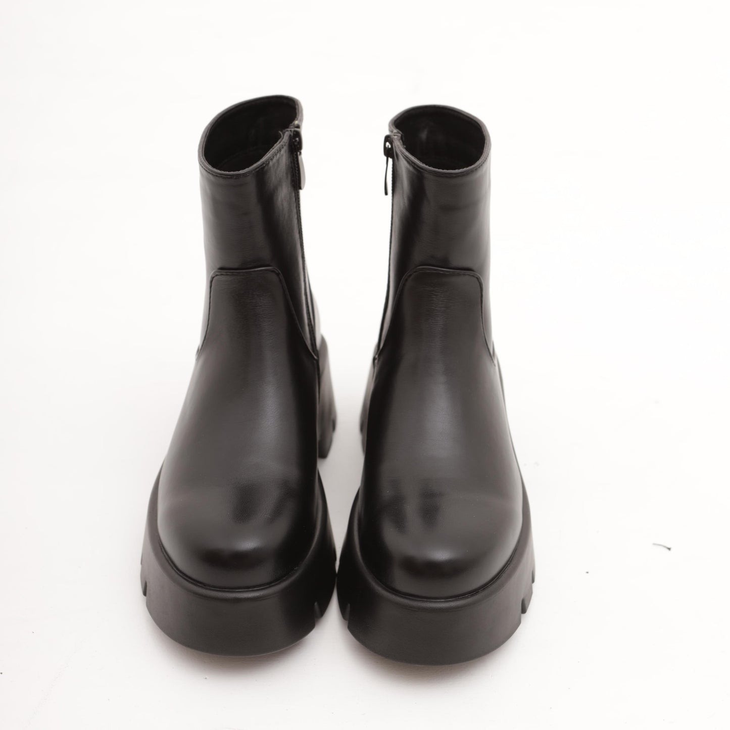 STIVALETTO CHUNKY LISCIO NERO 
