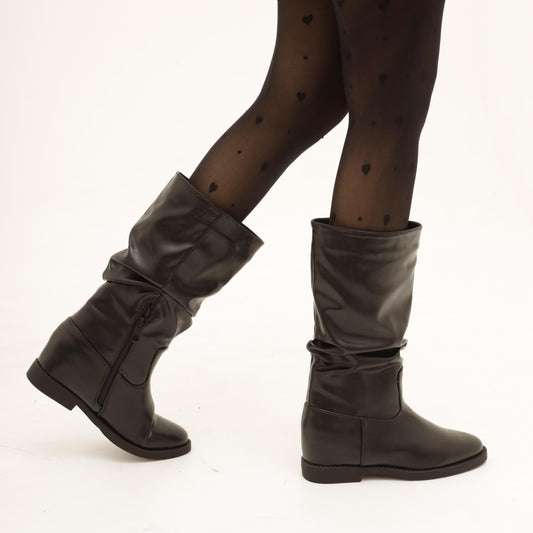 STIVALE ZEPPA INTERNA ARRICCIATO NERO MP726PUNE CHOCOLA