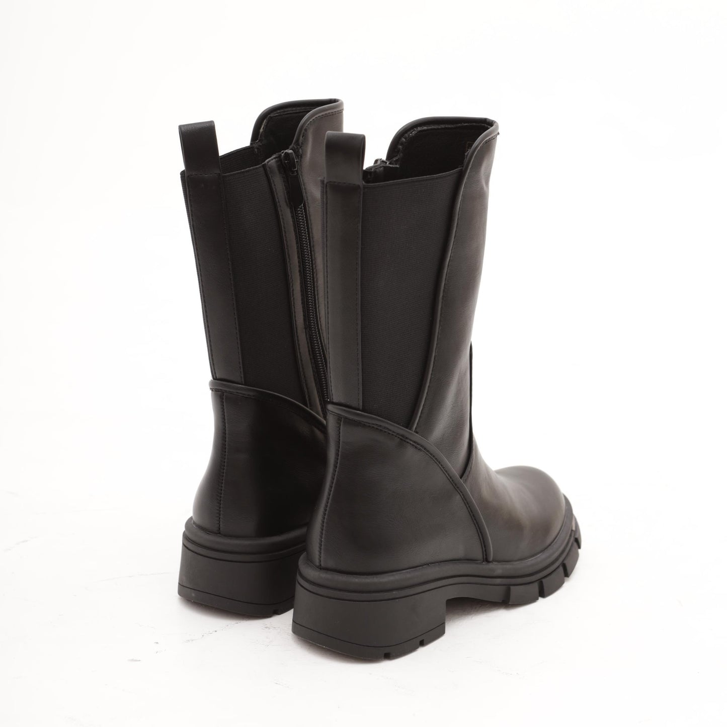 STIVALETTO GAMBALE ELASTICO NERO 