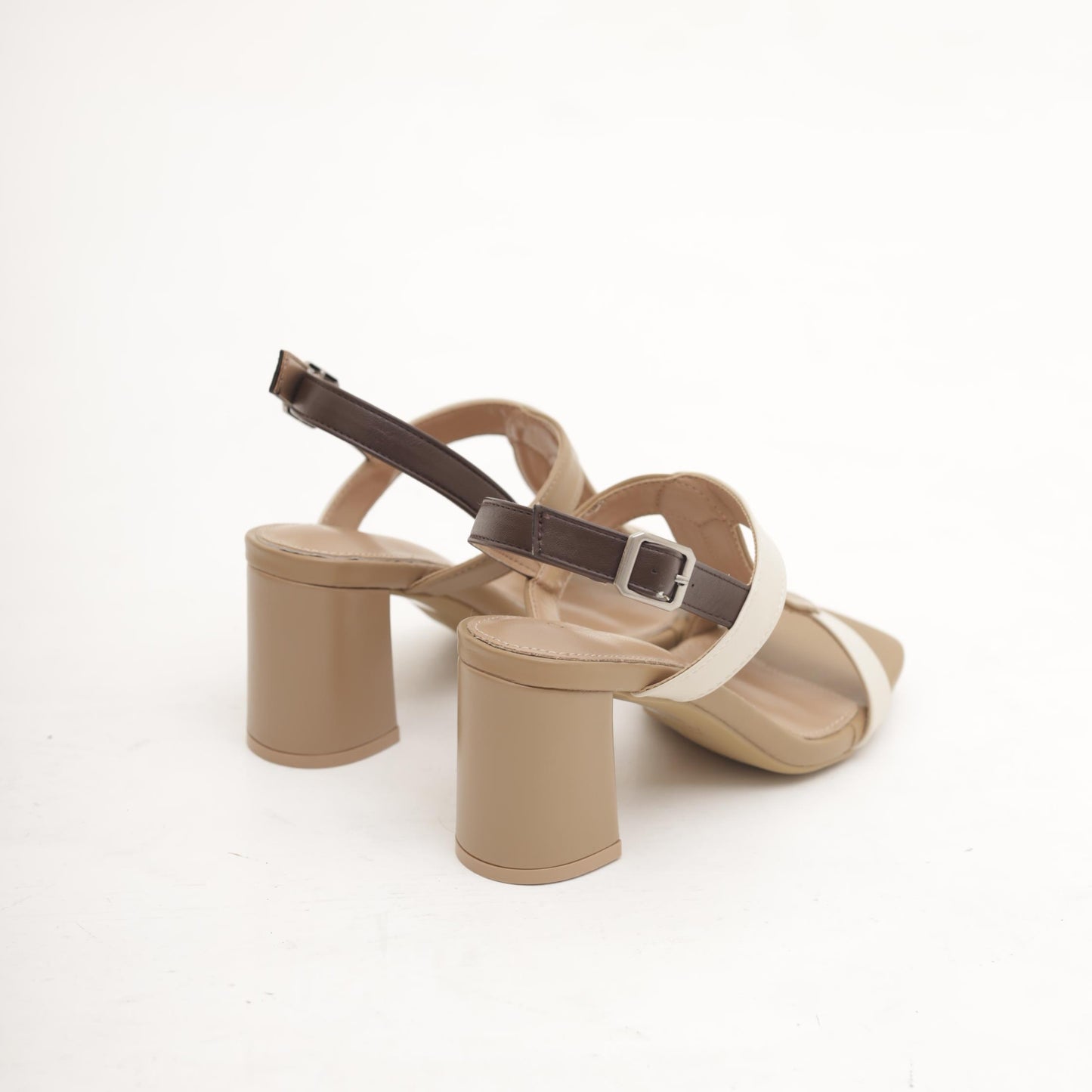 SANDALO T-BAR BICOLORE BEIGE 