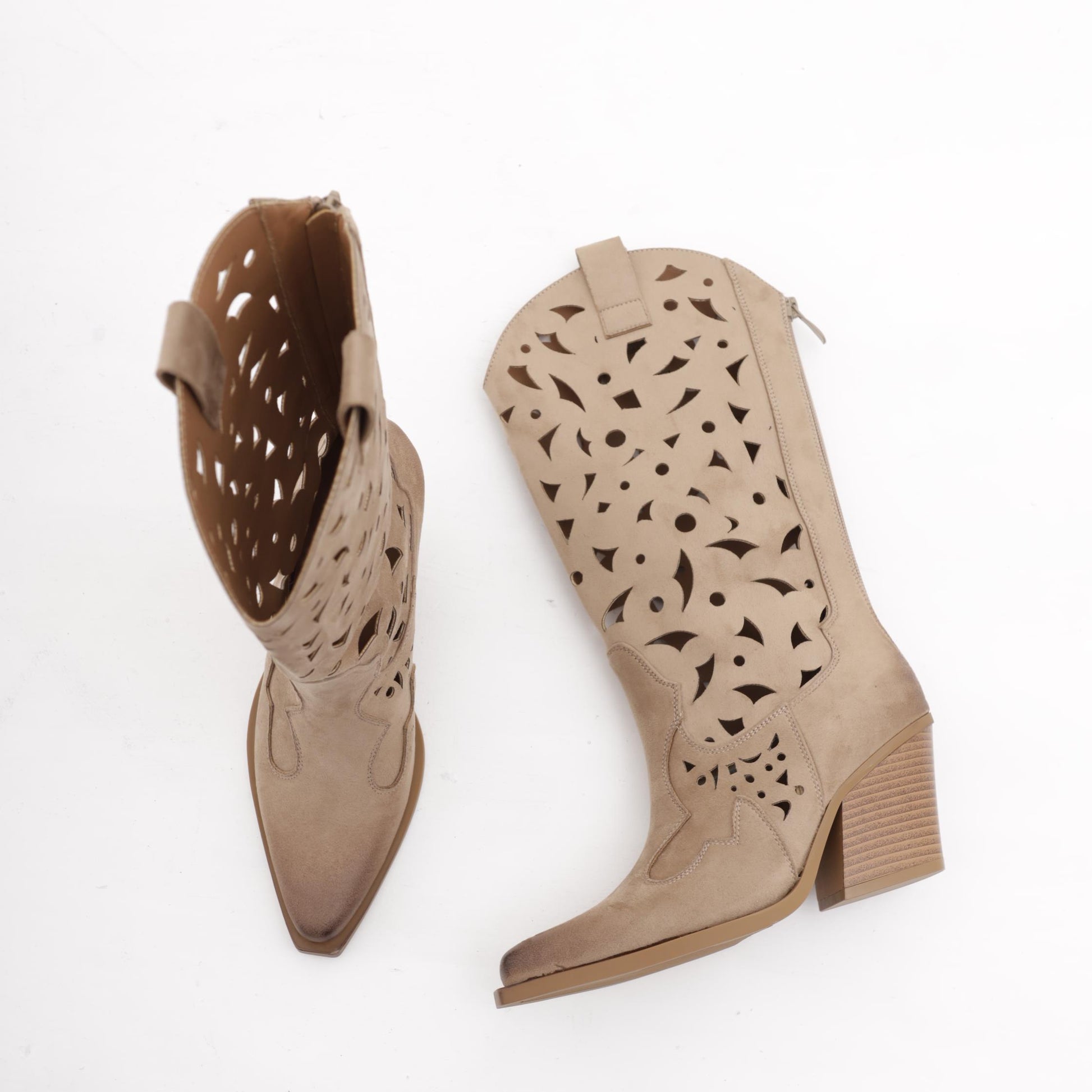 TEXANO ALTO TRAFORATO CHOCOLA' TORTORA<BR/> 