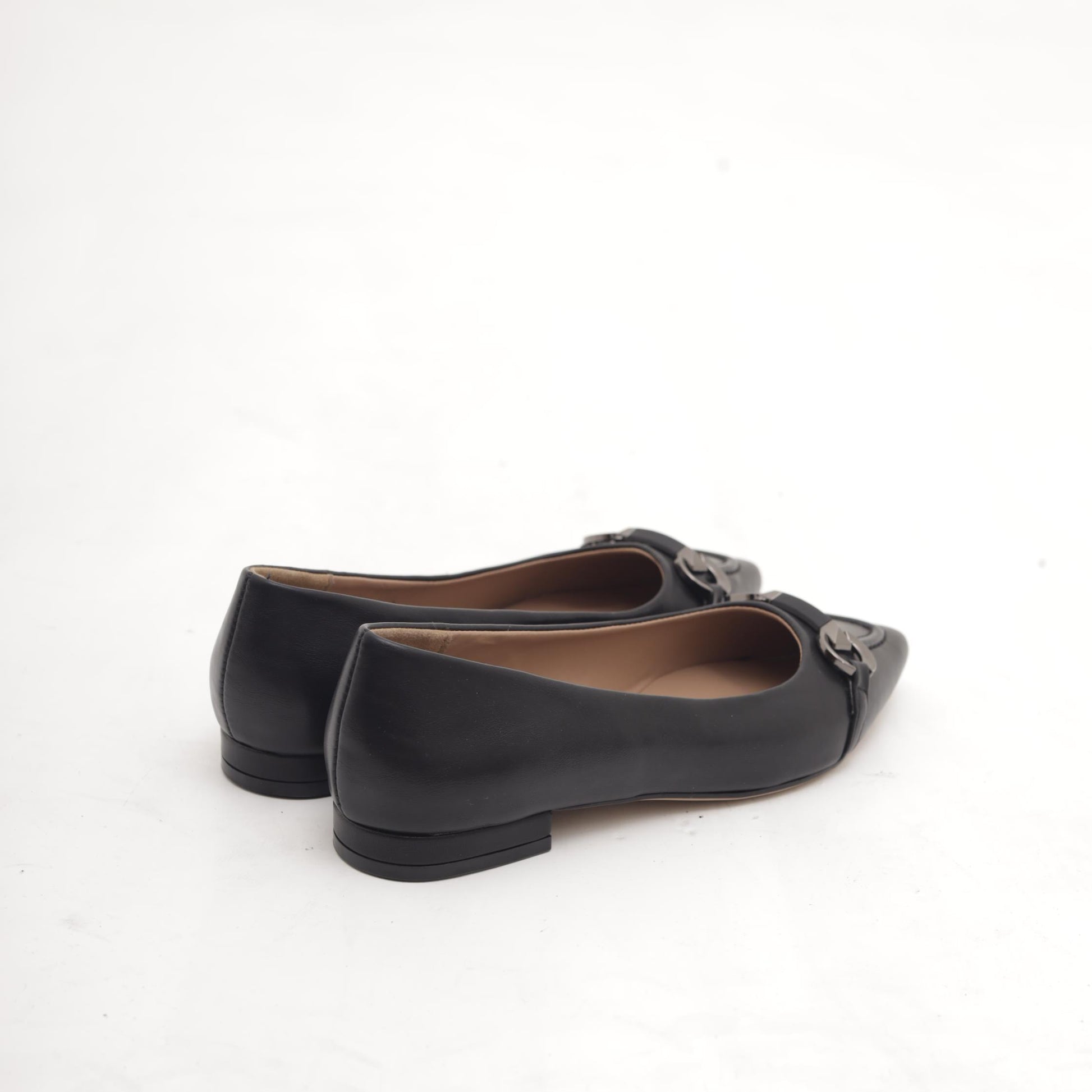 DECOLLETE FLAT MORSETTO NERO 