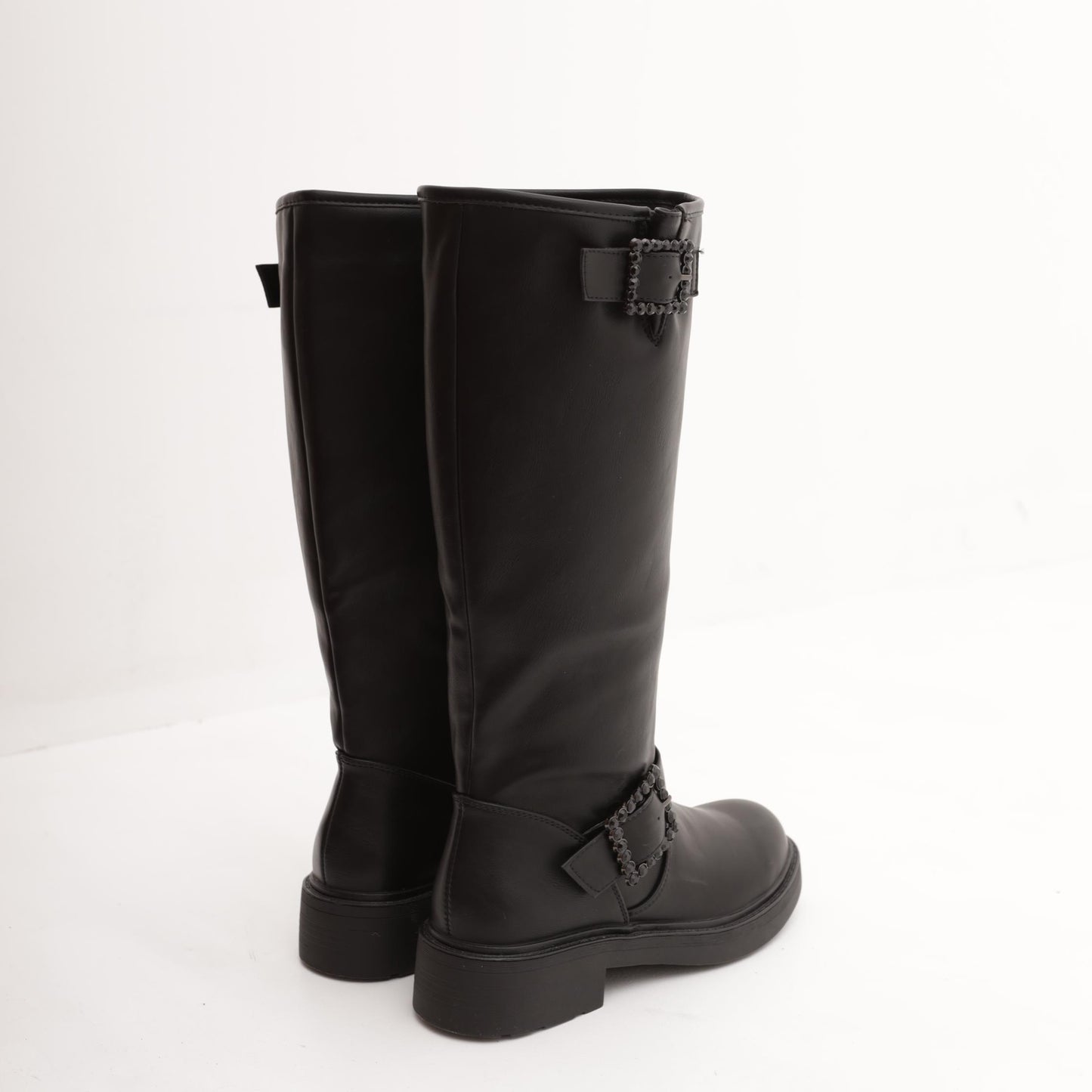 STIVALE BIKER ALTO NERO 
