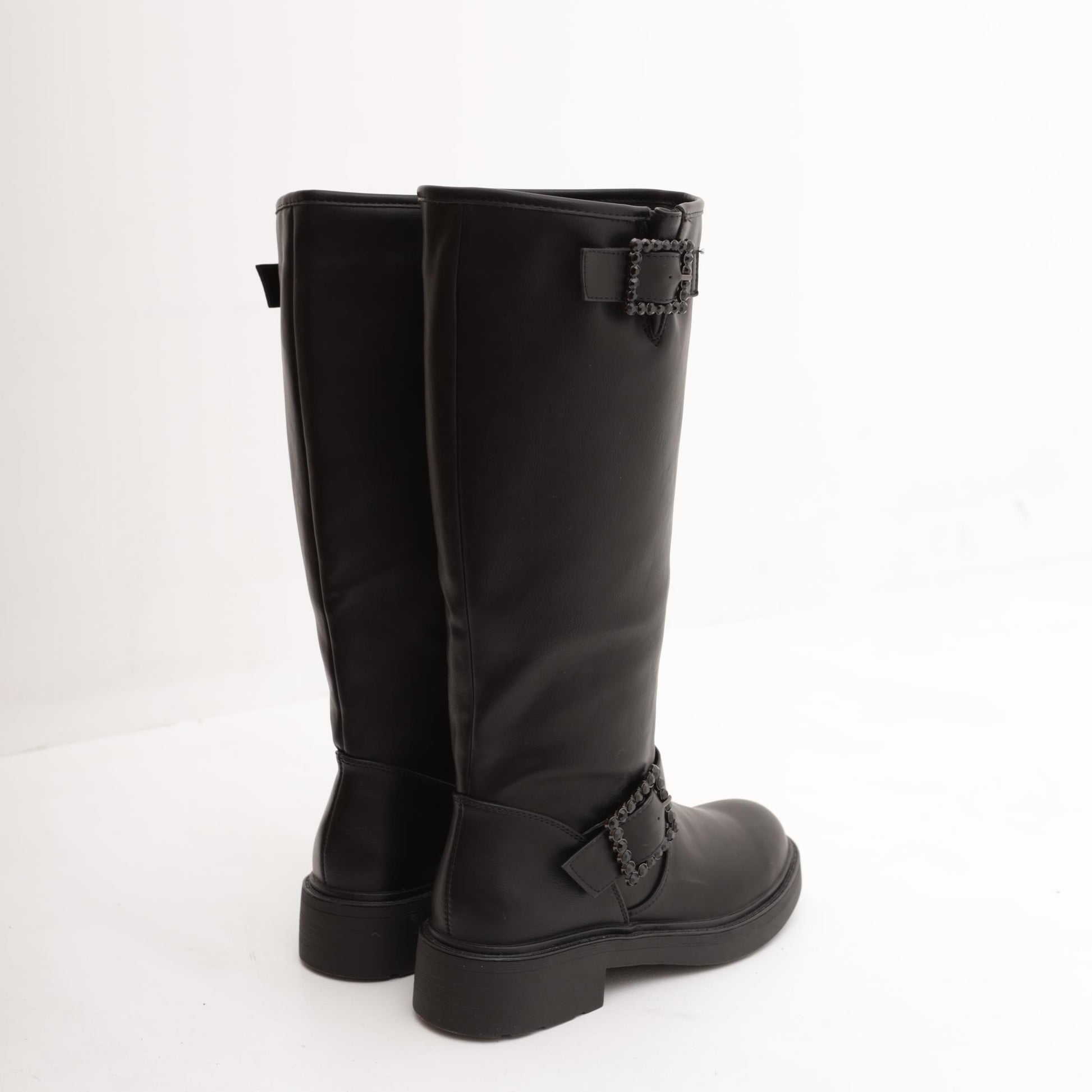 STIVALE BIKER ALTO NERO 