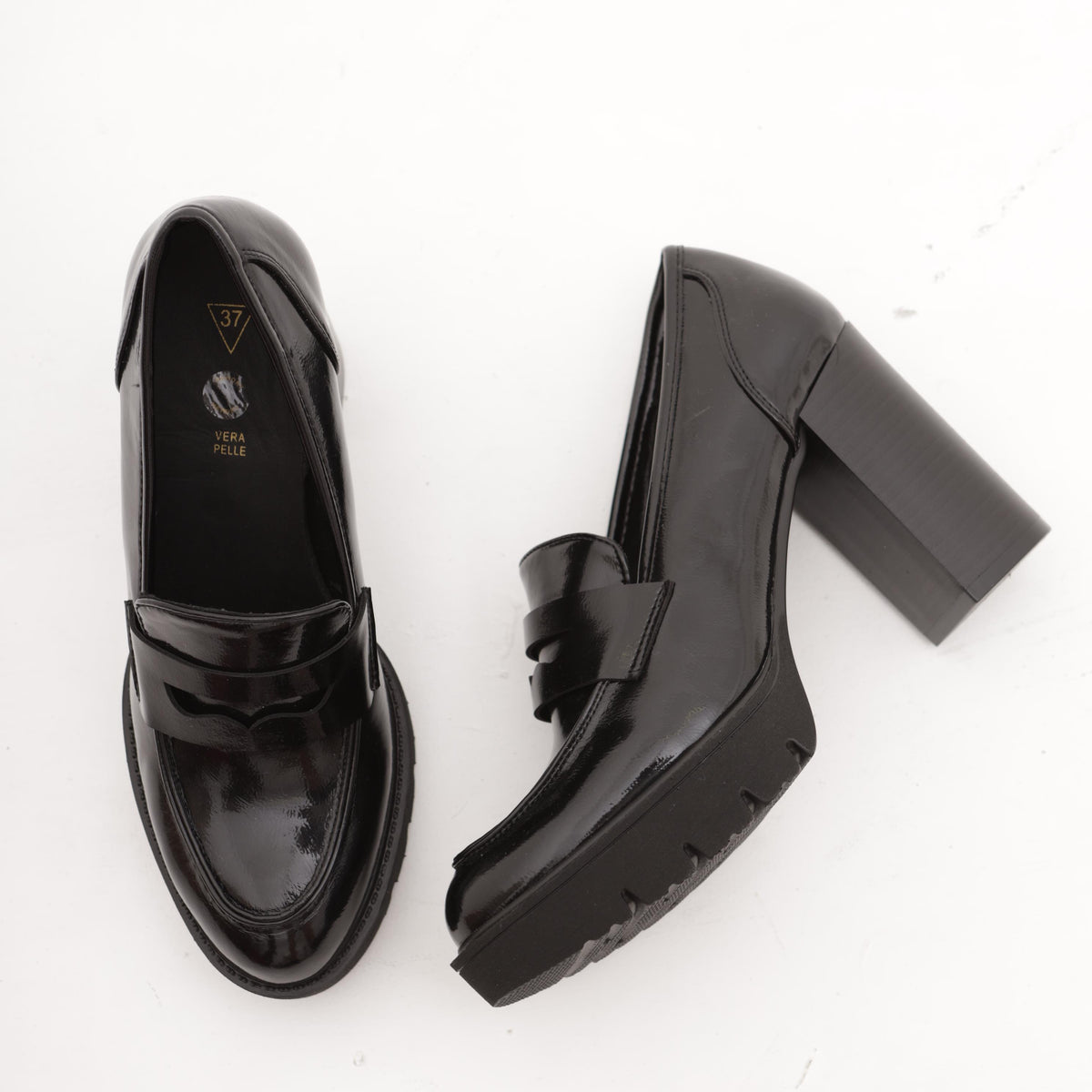 MOCASSINO TACCO E PLATEAU NAPLACK NERO 