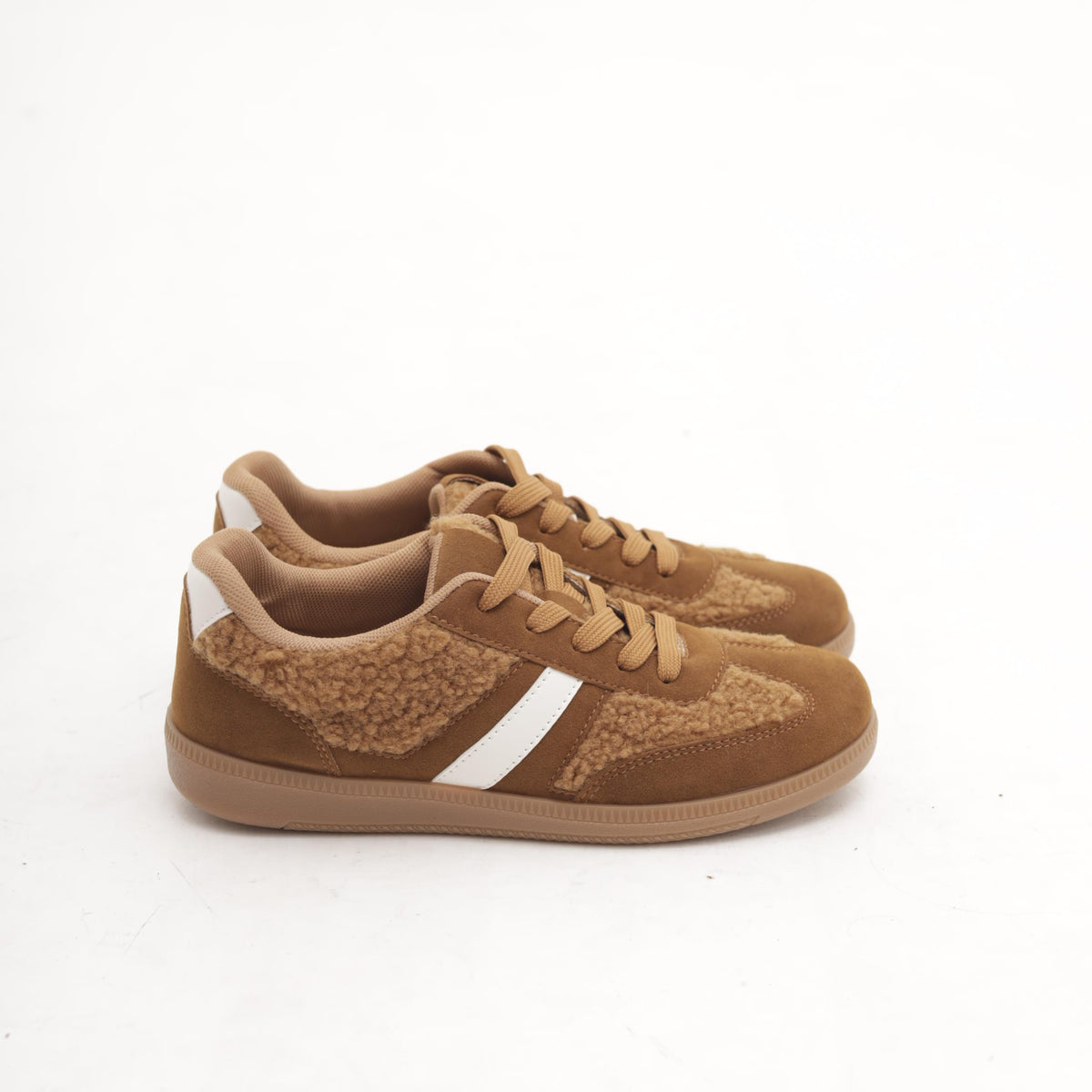 SNEAKERS FLAT FUR CUOIO 
