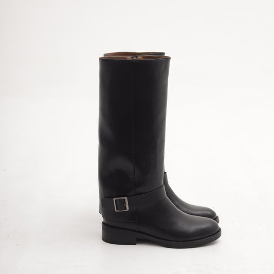 STIVALE CAVALLERIZZO RISVOLTATO NERO MP2753-2PUNE CHOCOLA