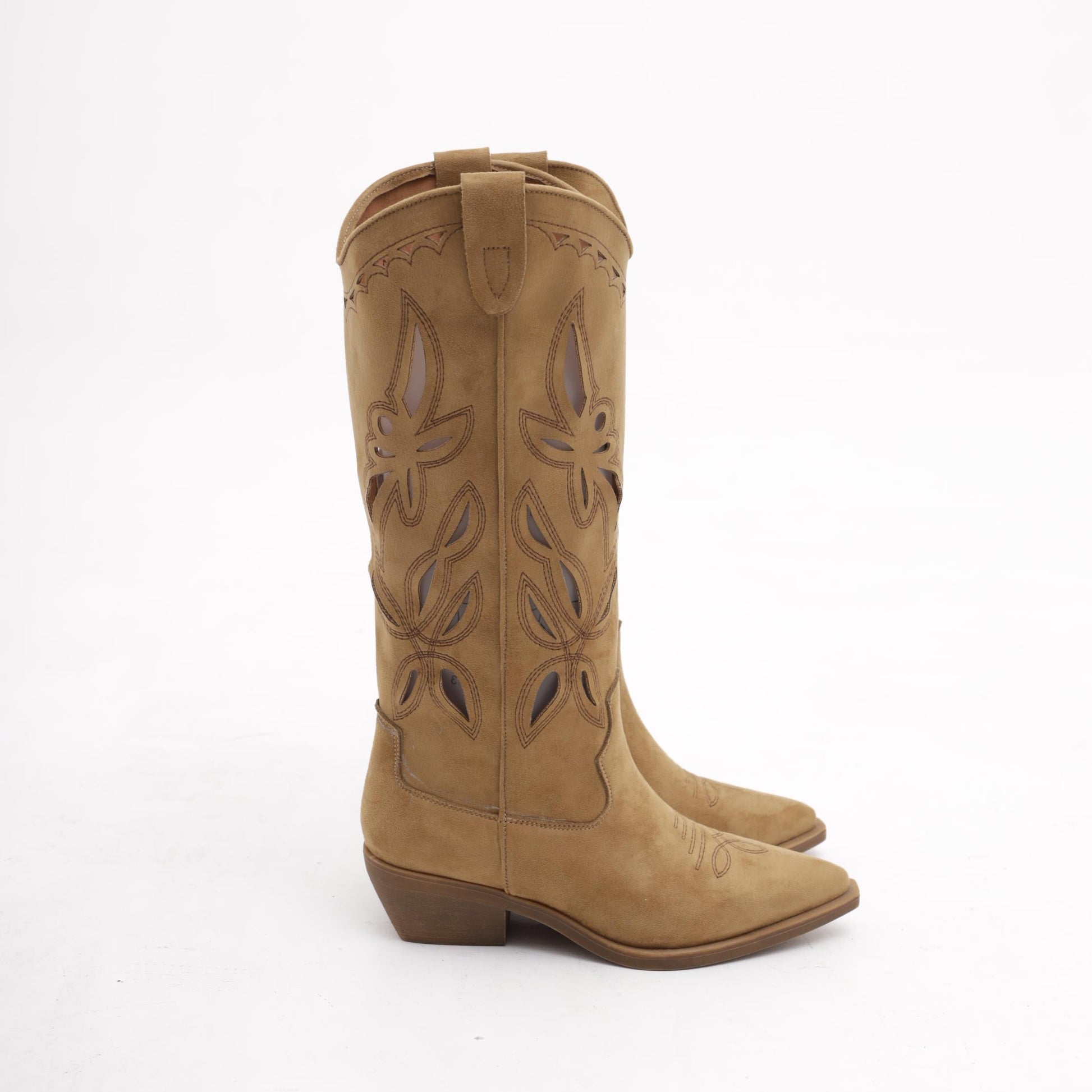 TEXANO RICAMO FORATO CUOIO<BR/> 