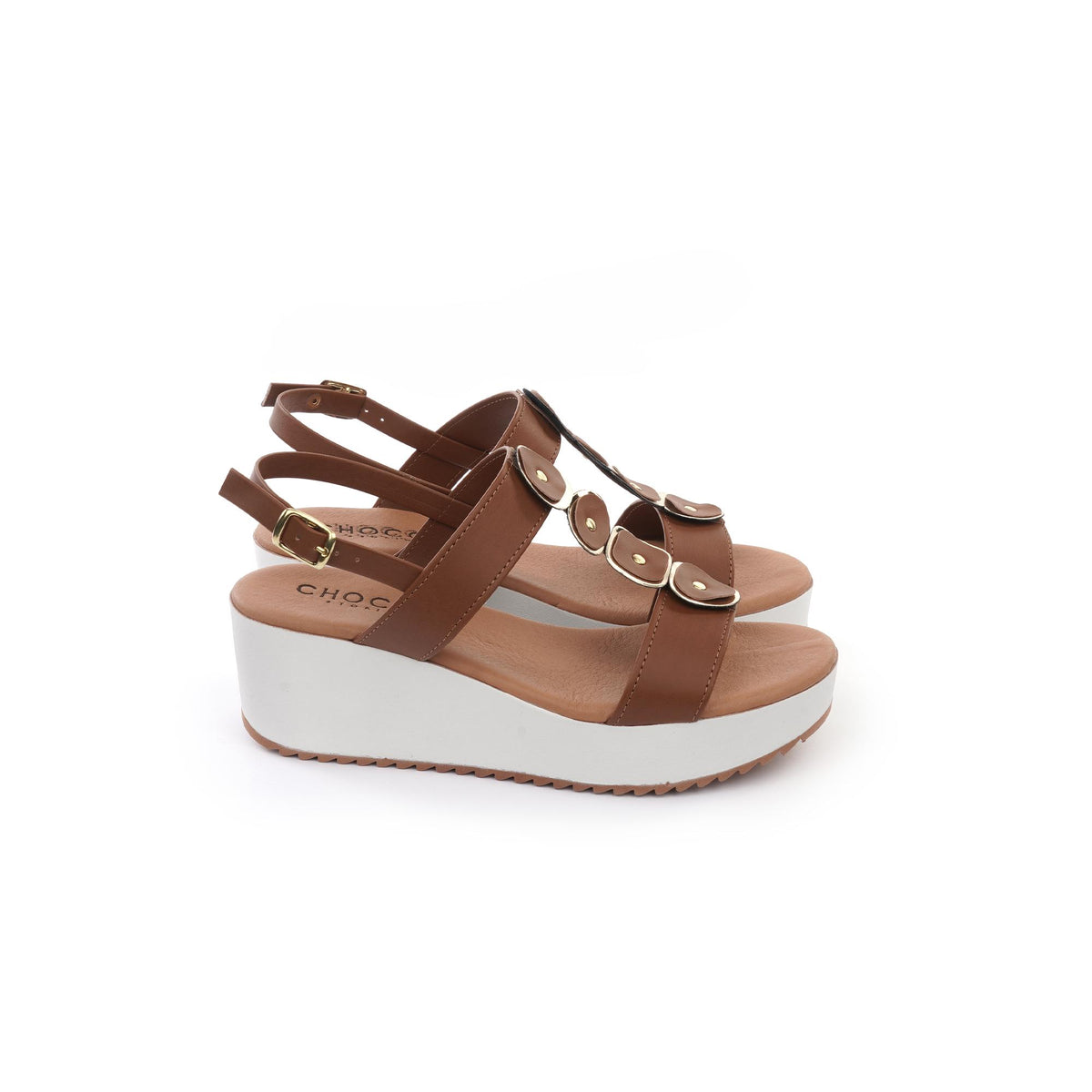 SANDALO  ZEPPA SHAPES CUOIO<BR/> 