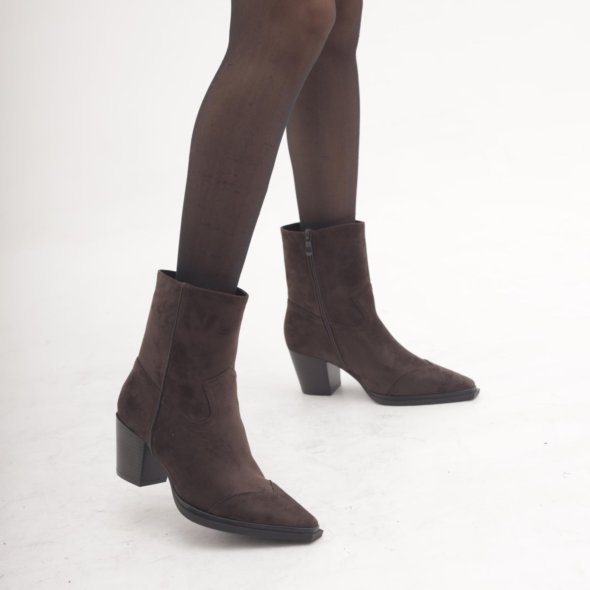 STIVALETTO TEXANO CON PUNTALE TESTA DI MORO MP2742-1PUTM CHOCOLA