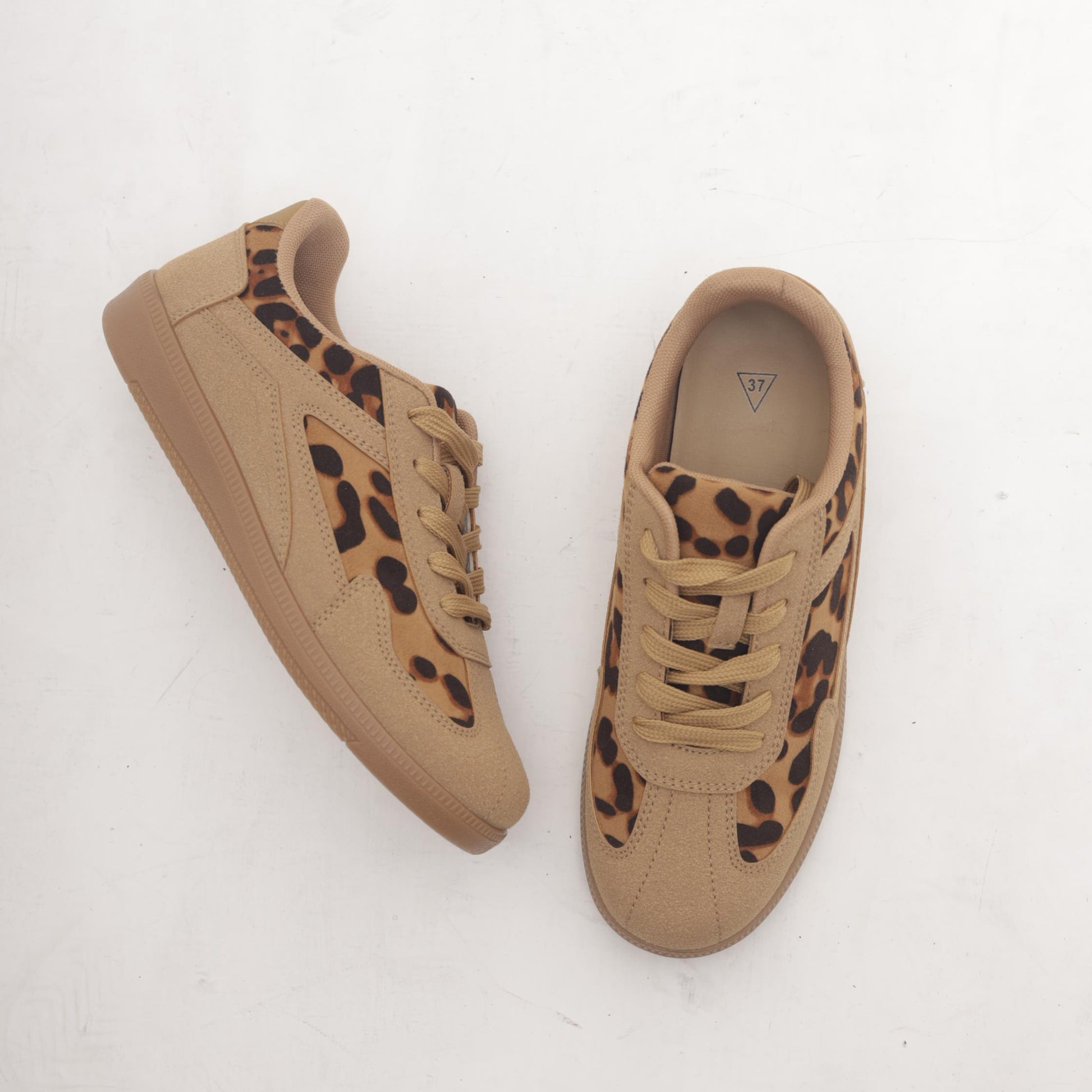 SNEAKERS FLAT ANIMALIER NERO 