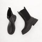 STIVALETTO ELASTICO E ZIP NERO 