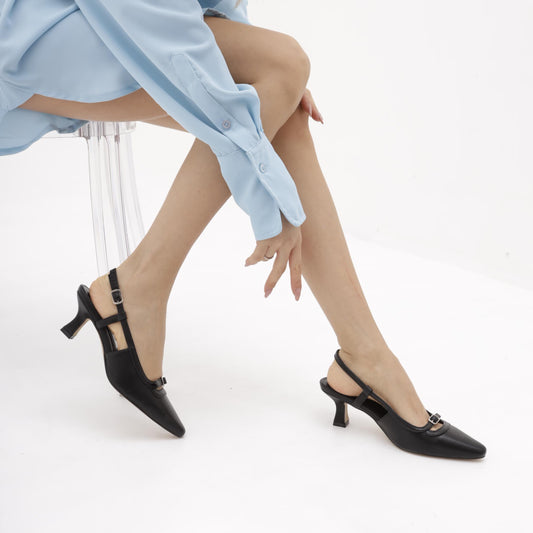 SLINGBACK BASSA NERO 