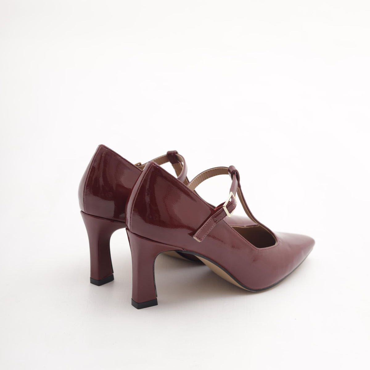 T-BAR CON TACCO BORDEAUX 