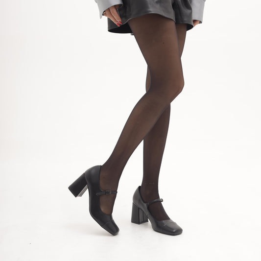 MARY JANE QUADRATA NERO MP2735-1PUNE CHOCOLA