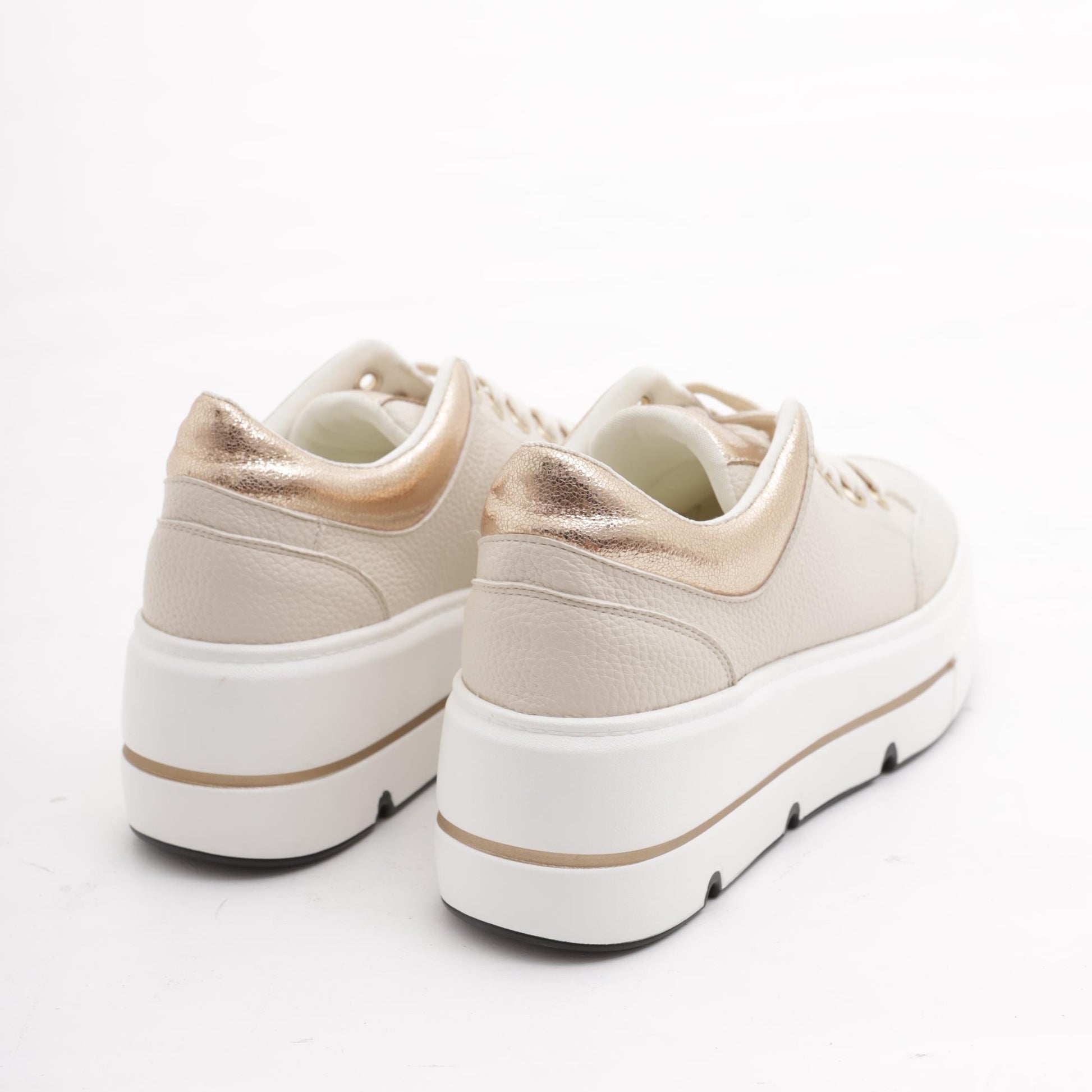 SNEAKERS FLATFORM BEIGE 