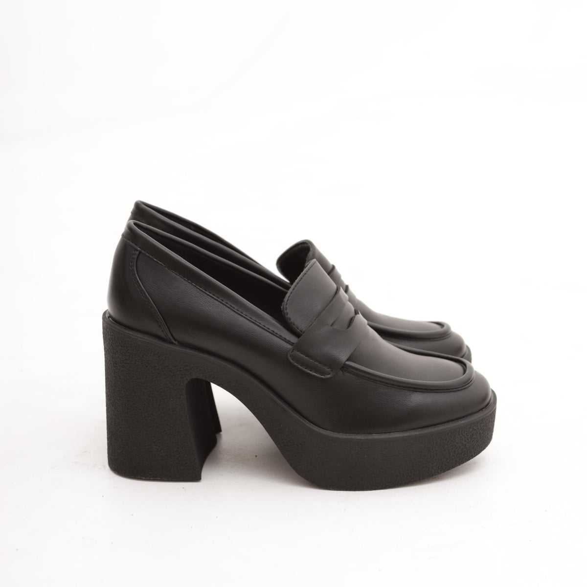 MOCASSINO CHUNKY LISCIO NERO 