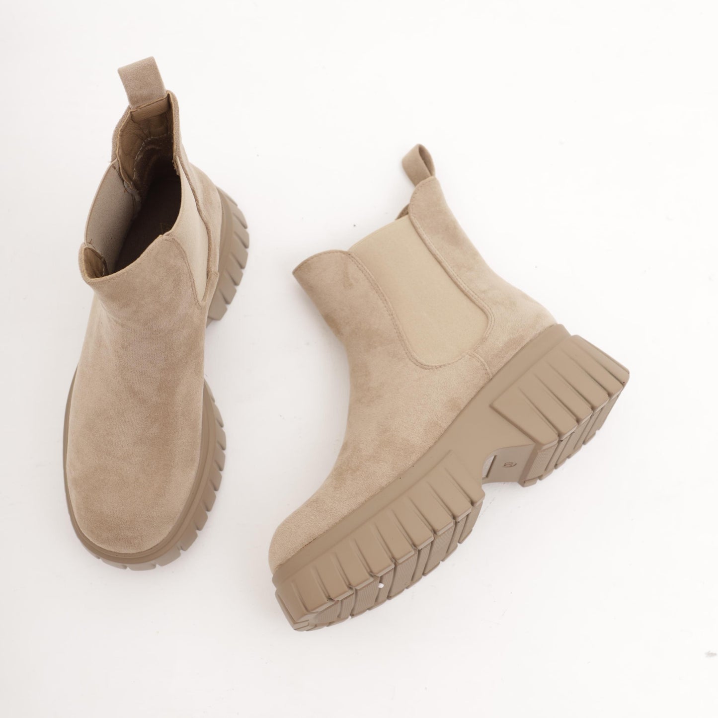 STIVALETTO CHELSEA BASSO PLATFORM TORTORA 