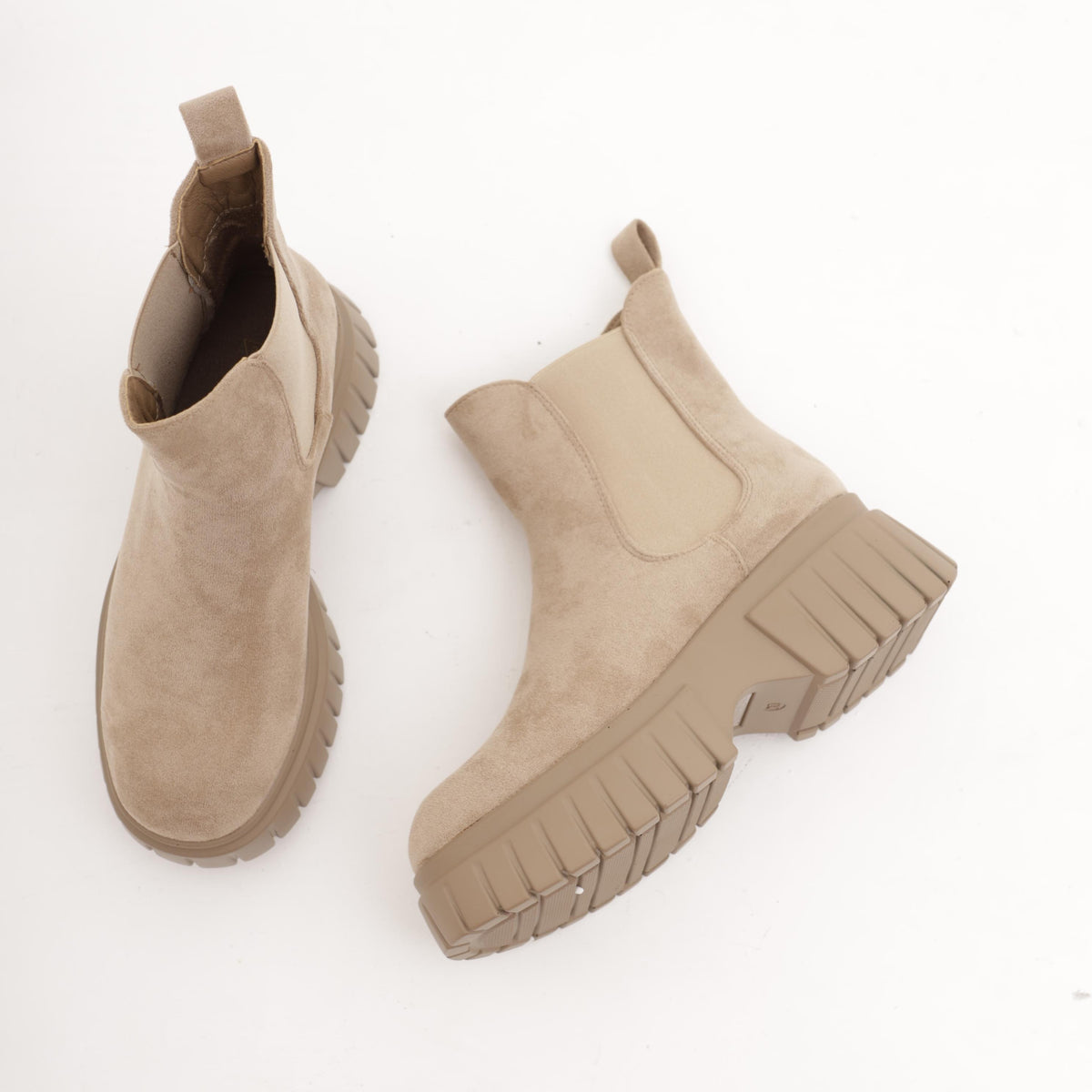 STIVALETTO CHELSEA BASSO PLATFORM TORTORA 