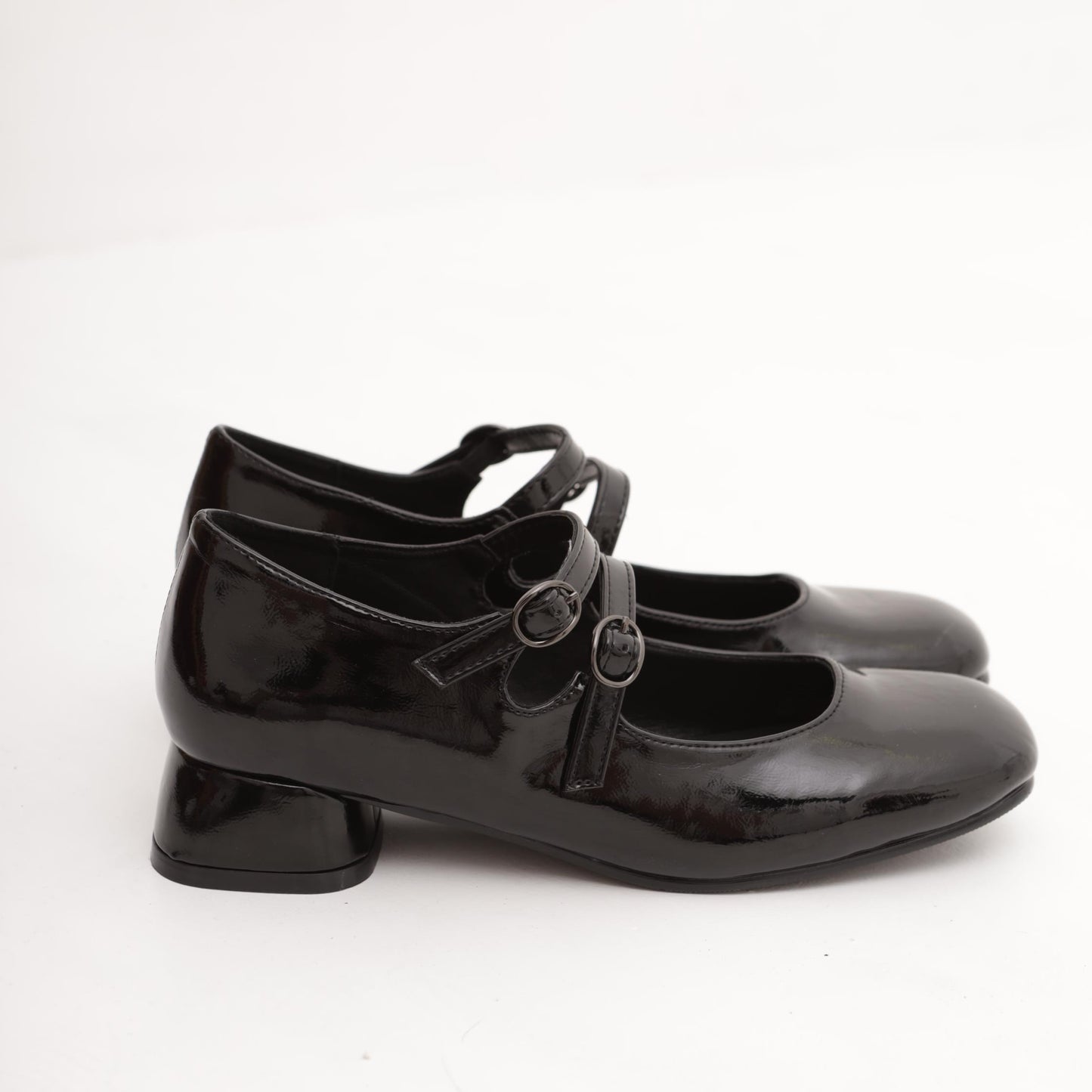 MARY JANE BASSA 2 CINTURINI NAPLACK NERO MP7003-2VENE CHOCOLA