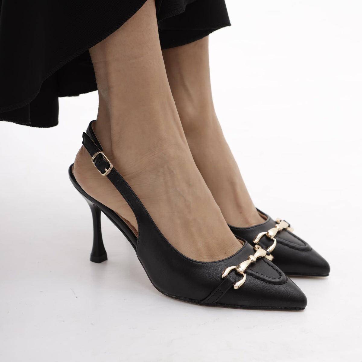 SLINGBACK MORSETTO NERO 