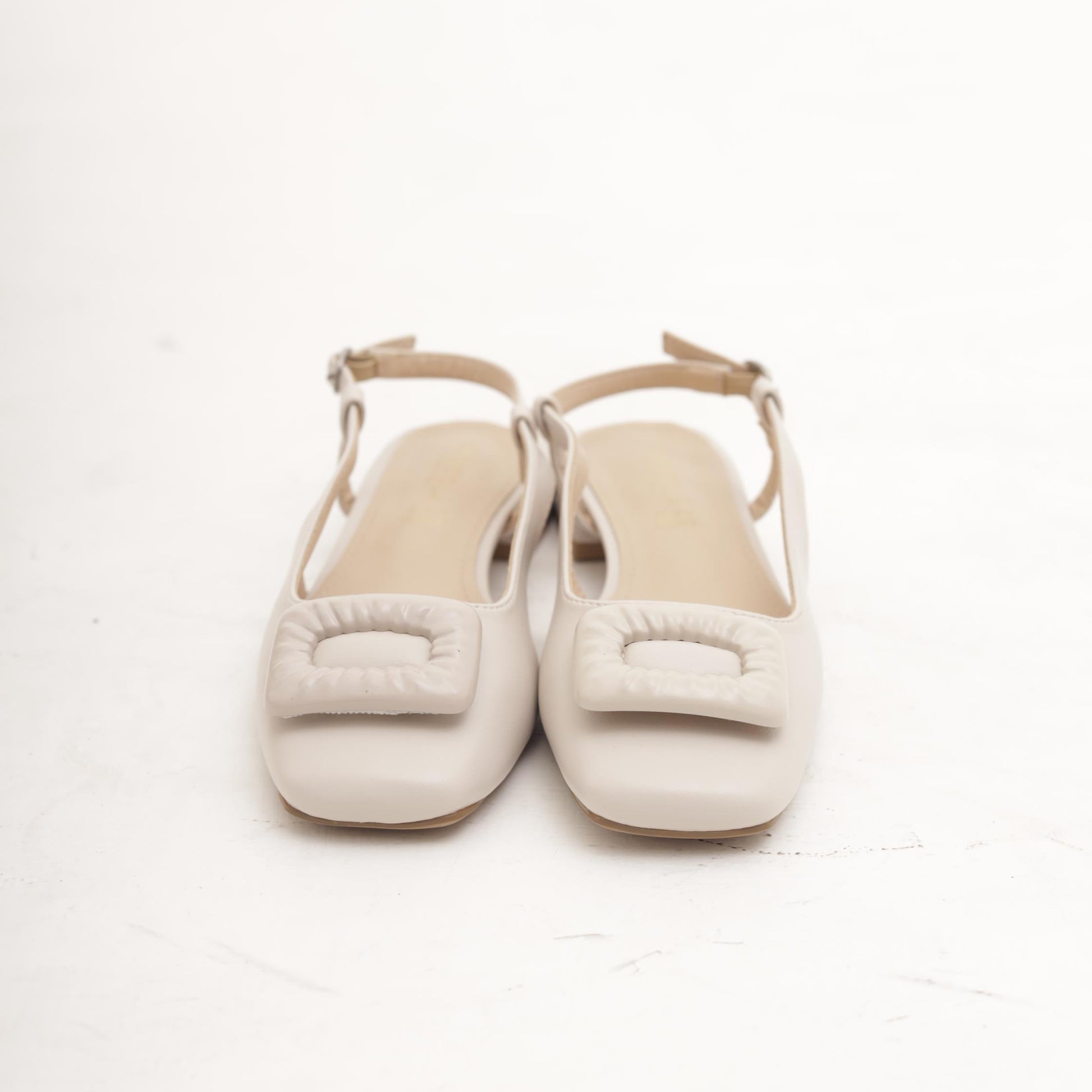 SLINGBACK FLAT ACCESSORIO BEIGE 