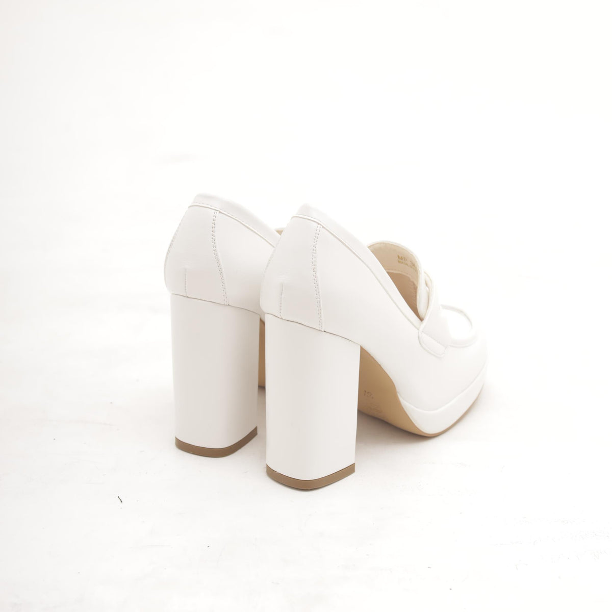 MOCASSINO TACCO ALTO BIANCO 