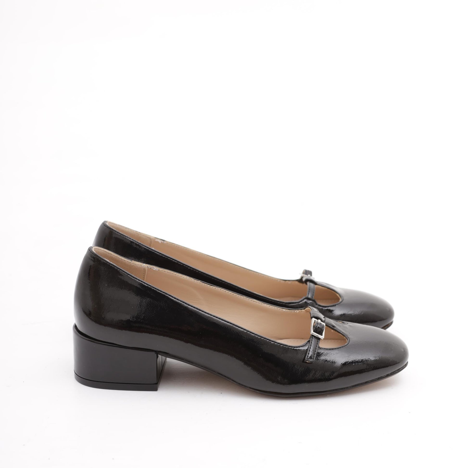 DECOLLETE' BASSA T-BAR NERO 