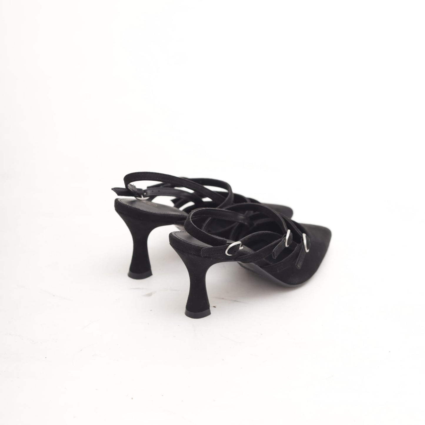 SLINGBACK 2 CINTURINI NERO 