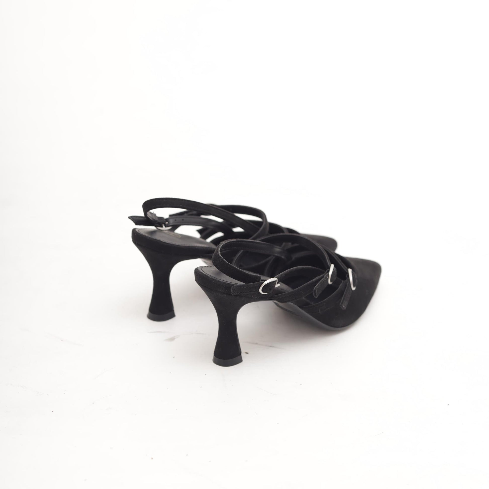 SLINGBACK 2 CINTURINI NERO 