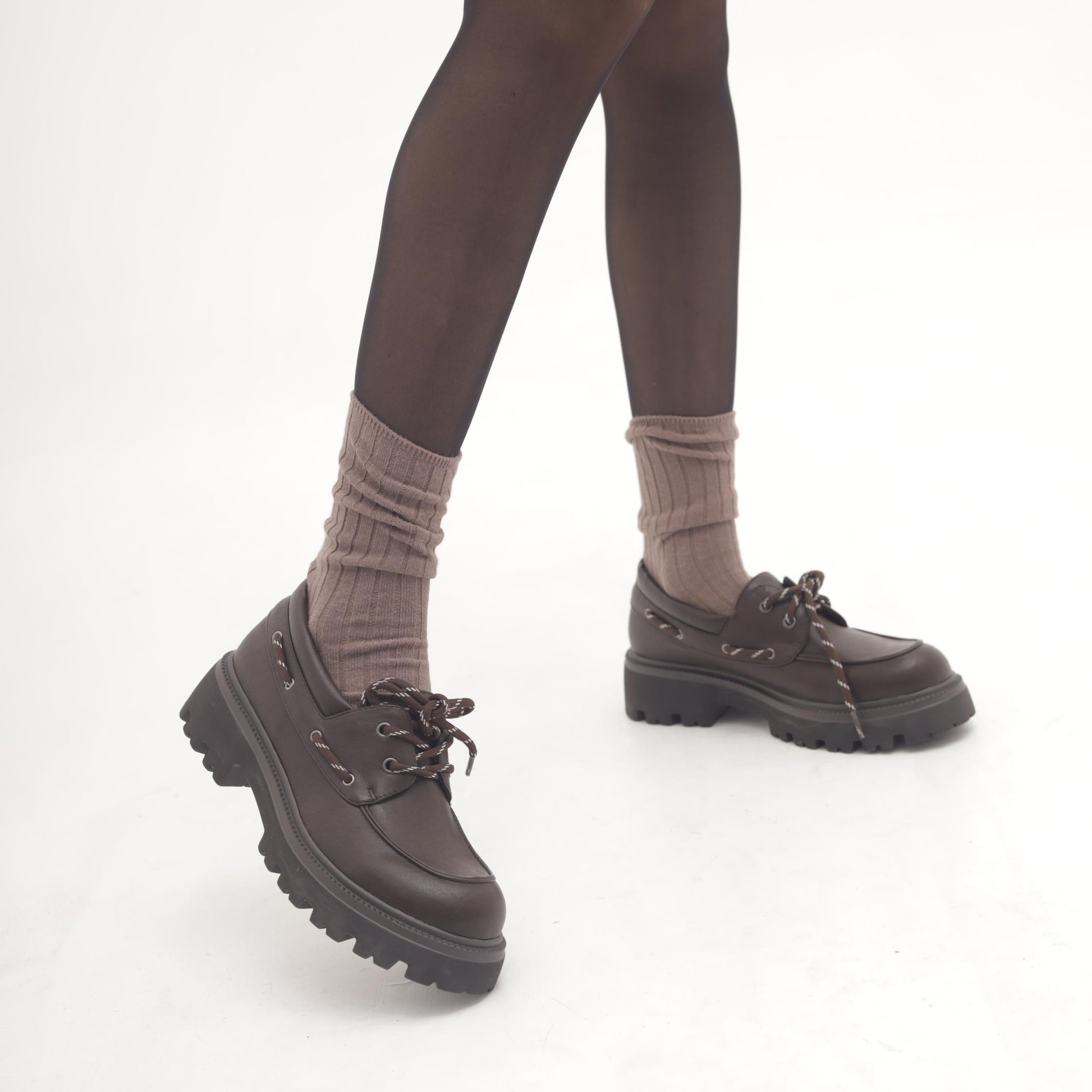 SCARPA STRINGATA VELA TESTA DI MORO MP70027-3PTM CHOCOLA