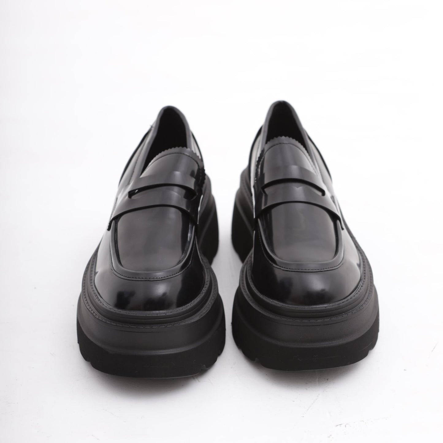 MOCASSINO PLATFORM NERO<BR/> 