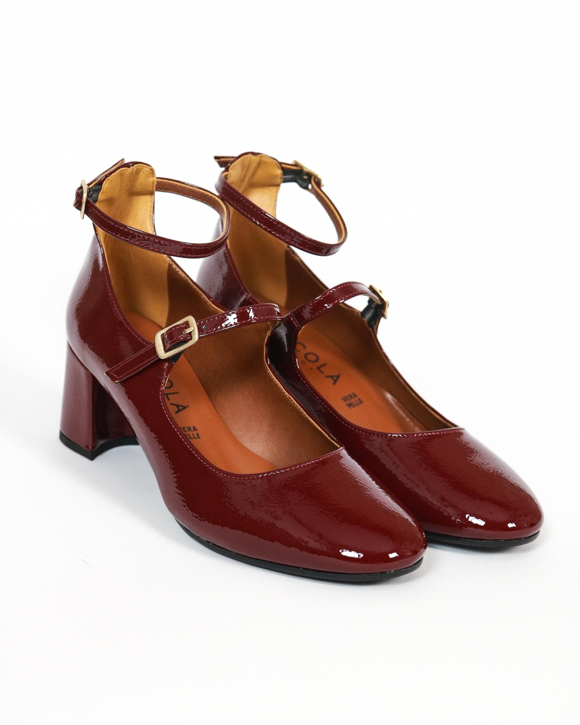 MARY JANE 2 CINTURINI BORDEAUX 9122VEBR CHOCOLA