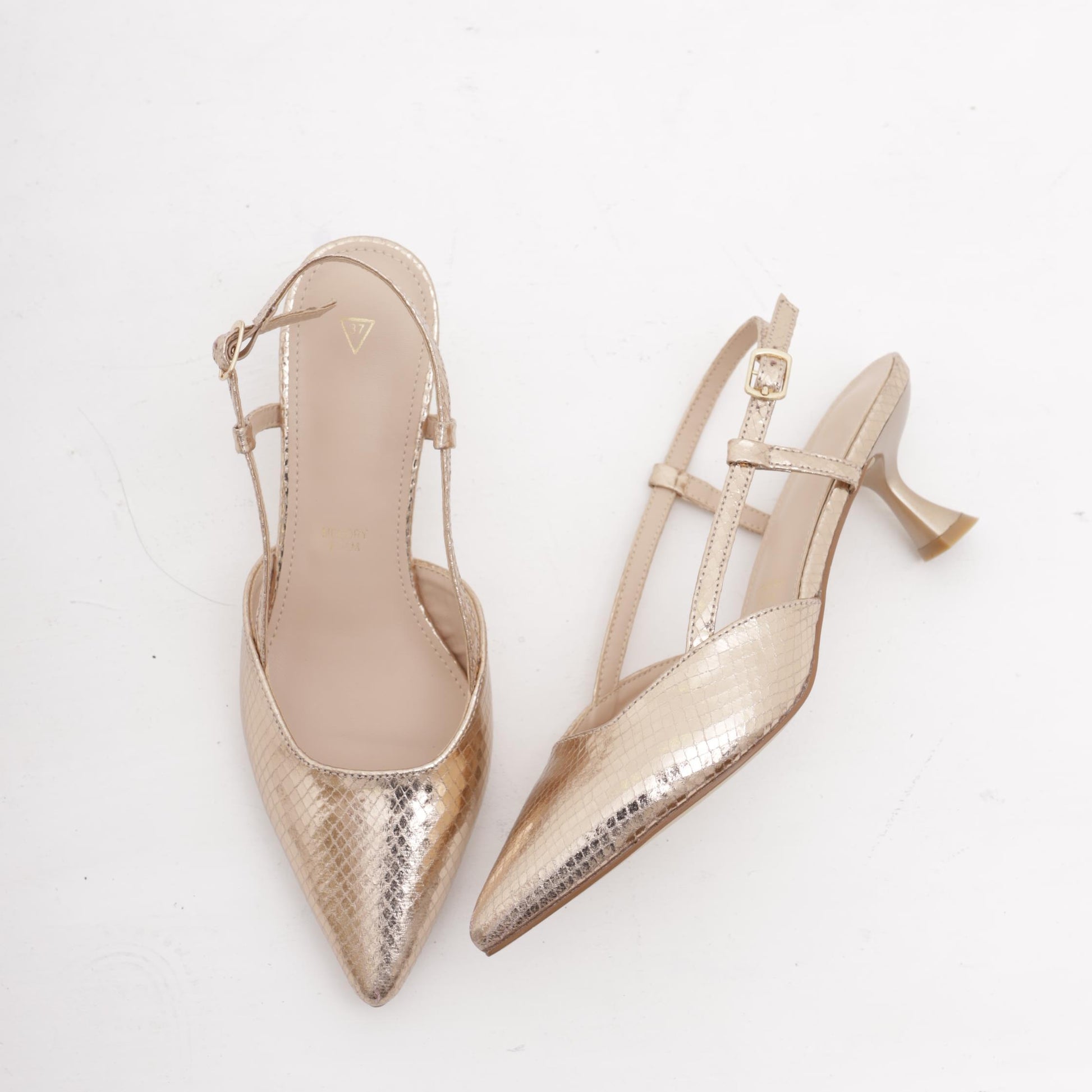 SLINGBACK SNAKE PLATINO 