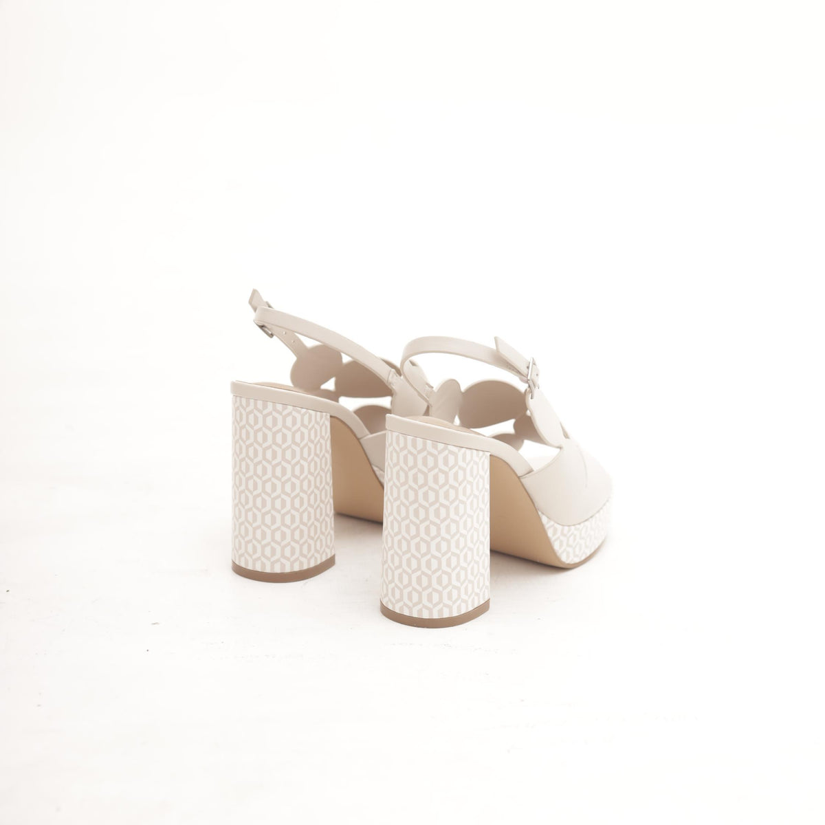 SANDALO CERCHI PLATEAU BEIGE 