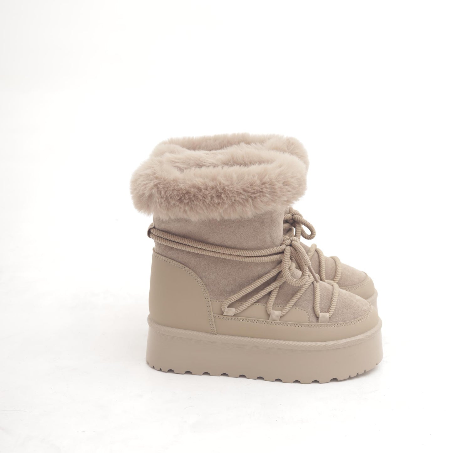 STIVALETTO MAMMUT LACCI TAUPE 
