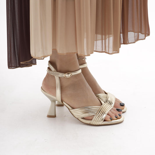 SANDALO V RIGATO PLATINO 