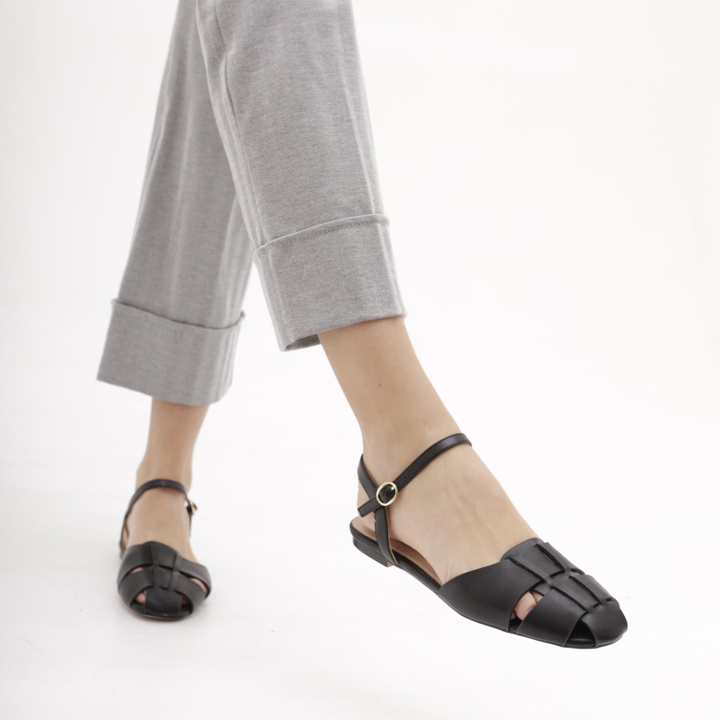 DECOLLETE' PIXIE FLAT NERO 