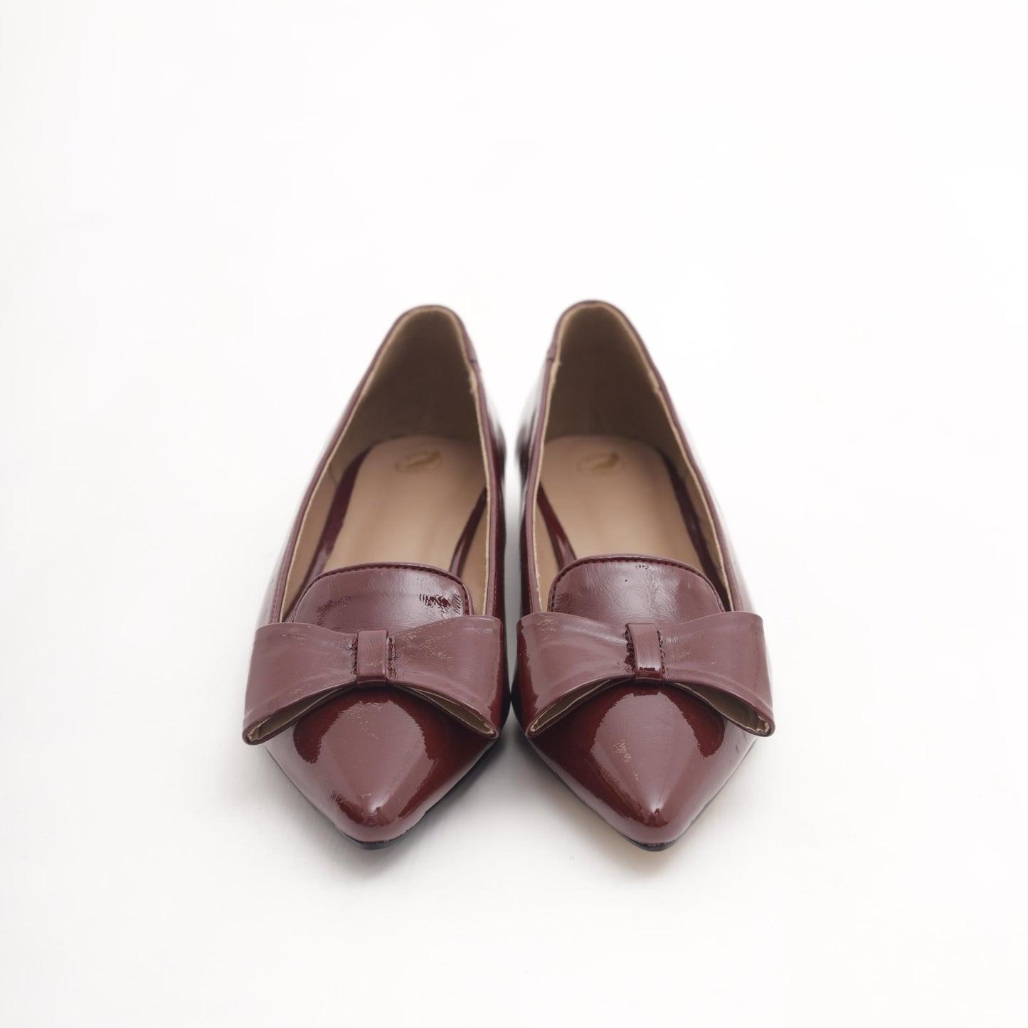 DECOLLETE FLAT FIOCCO BORDEAUX 