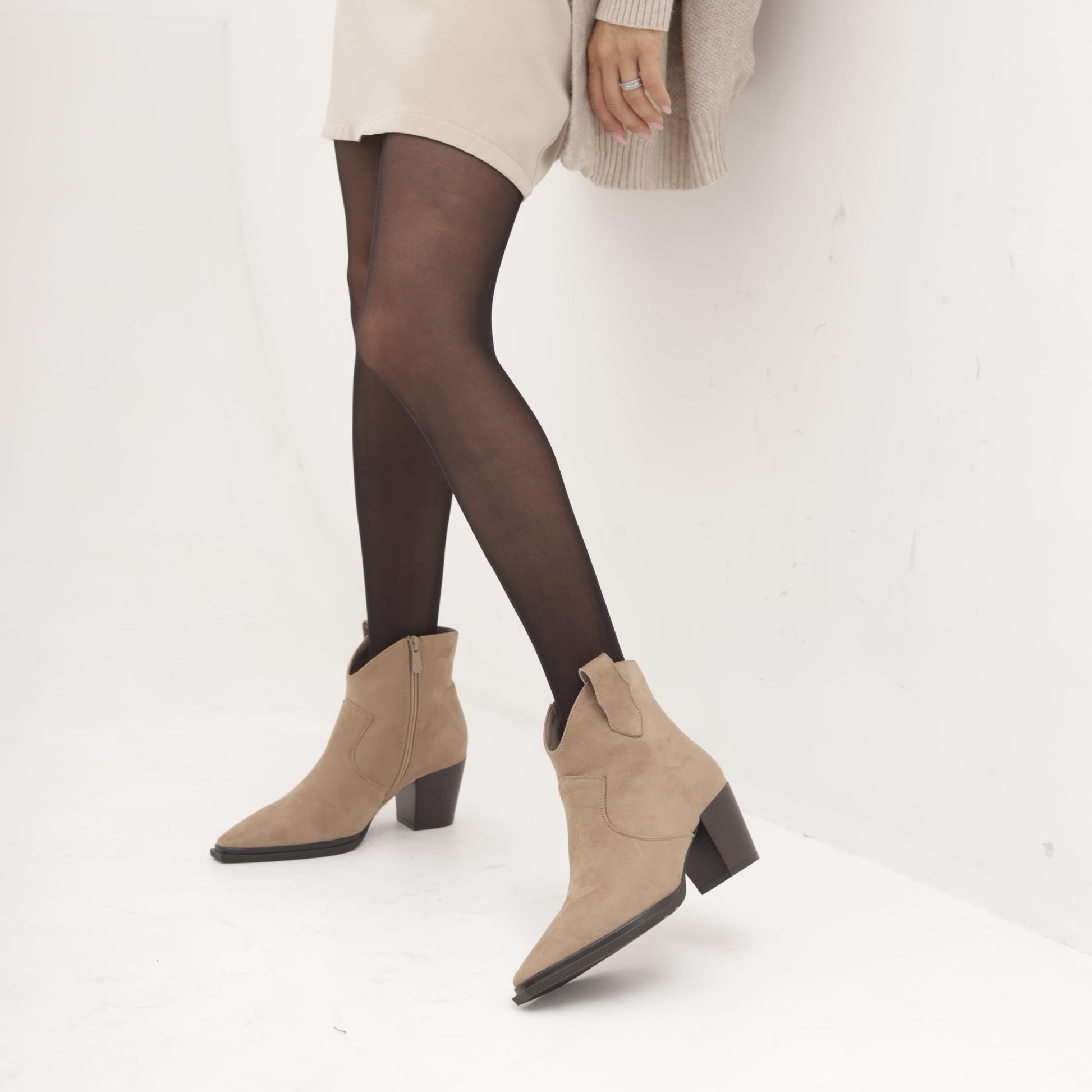 STIVALETTO TEXANO LISCIO TORTORA MP2742-2MFTA CHOCOLA