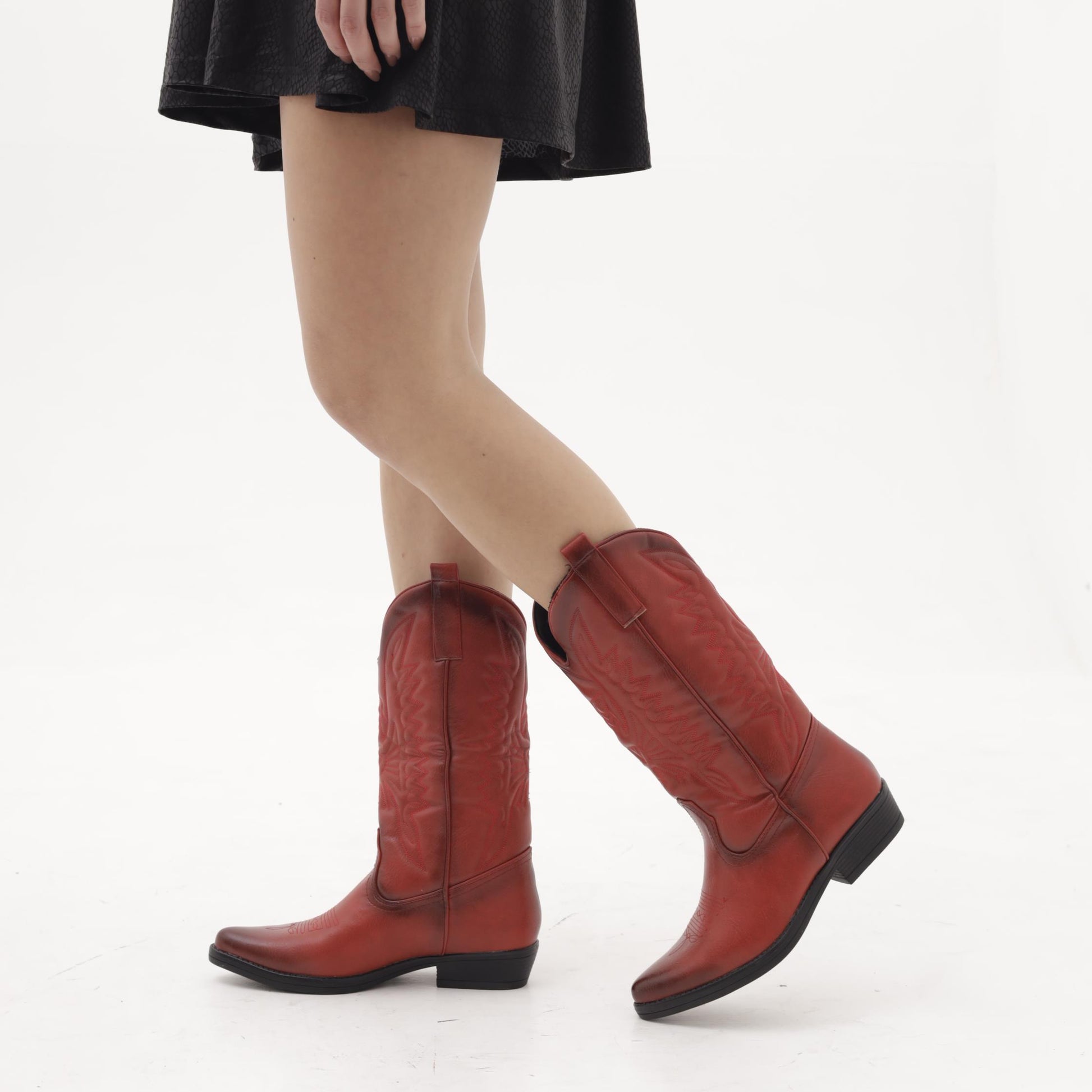 CAMPEROS BASSO RICAMO ROSSO C19004-4PR CHOCOLA