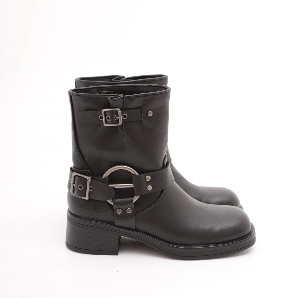 BIKER BASSO QUADRATO NERO 