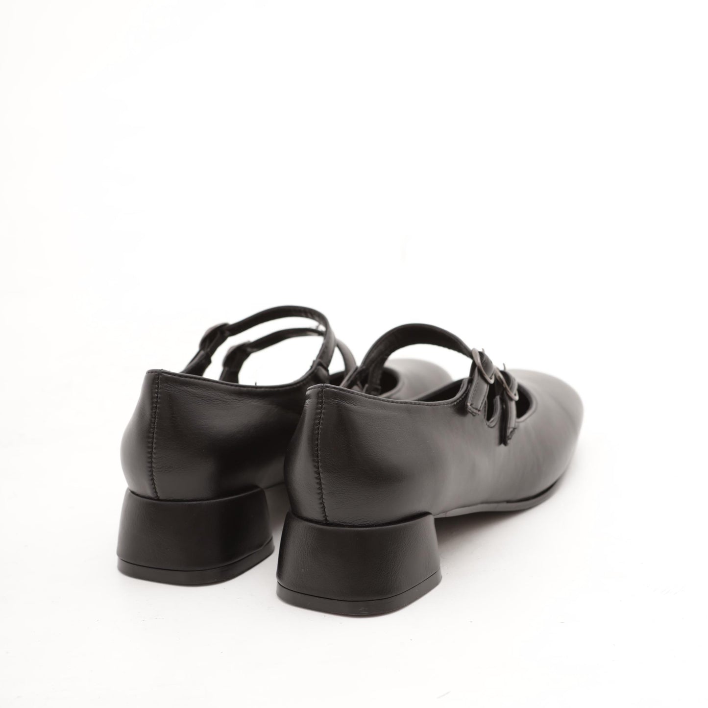 MARY JANE BASSA 2 CINTURINI NERO MP7003-2PUNE CHOCOLA