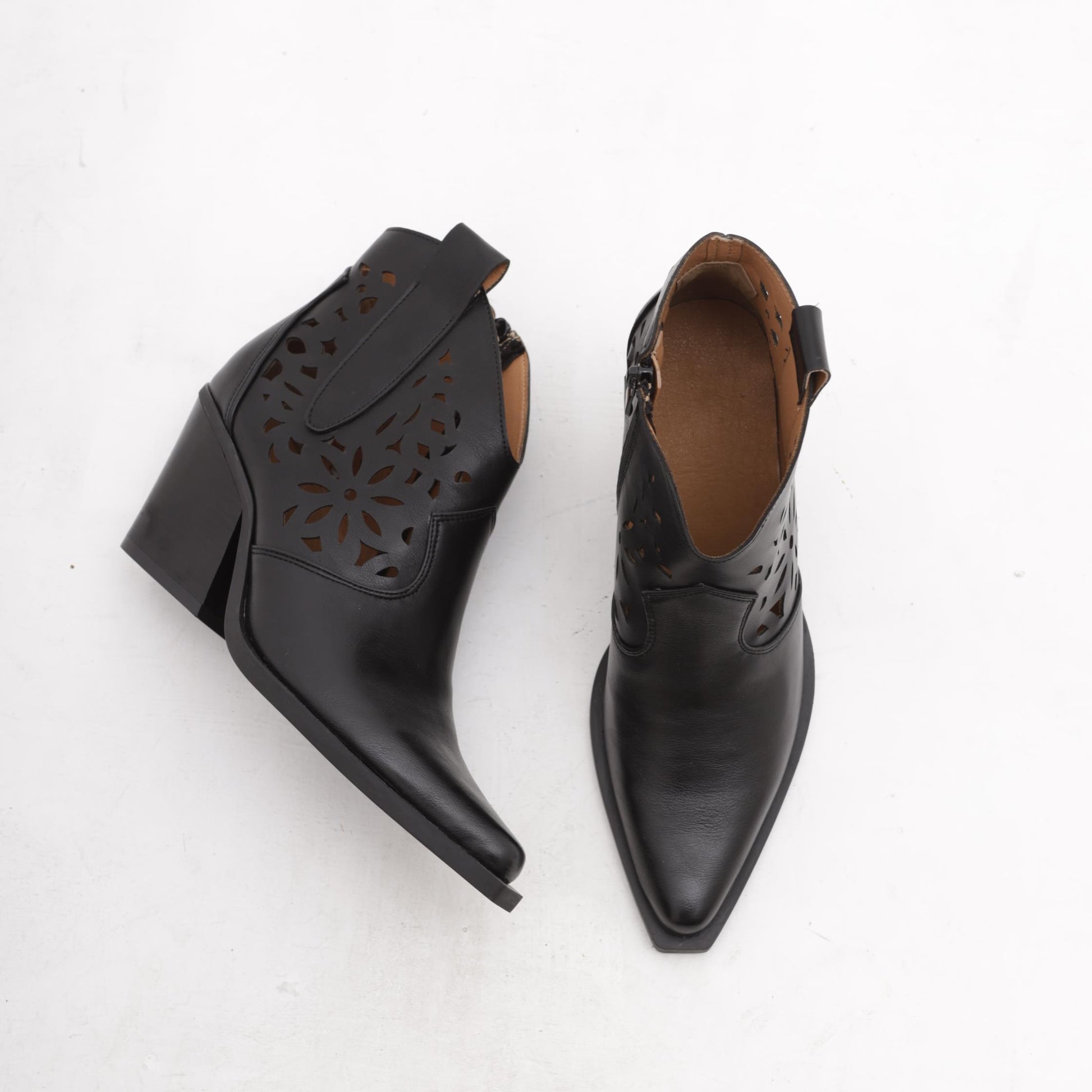 TEXANO BASSO TRAFORATO NERO 