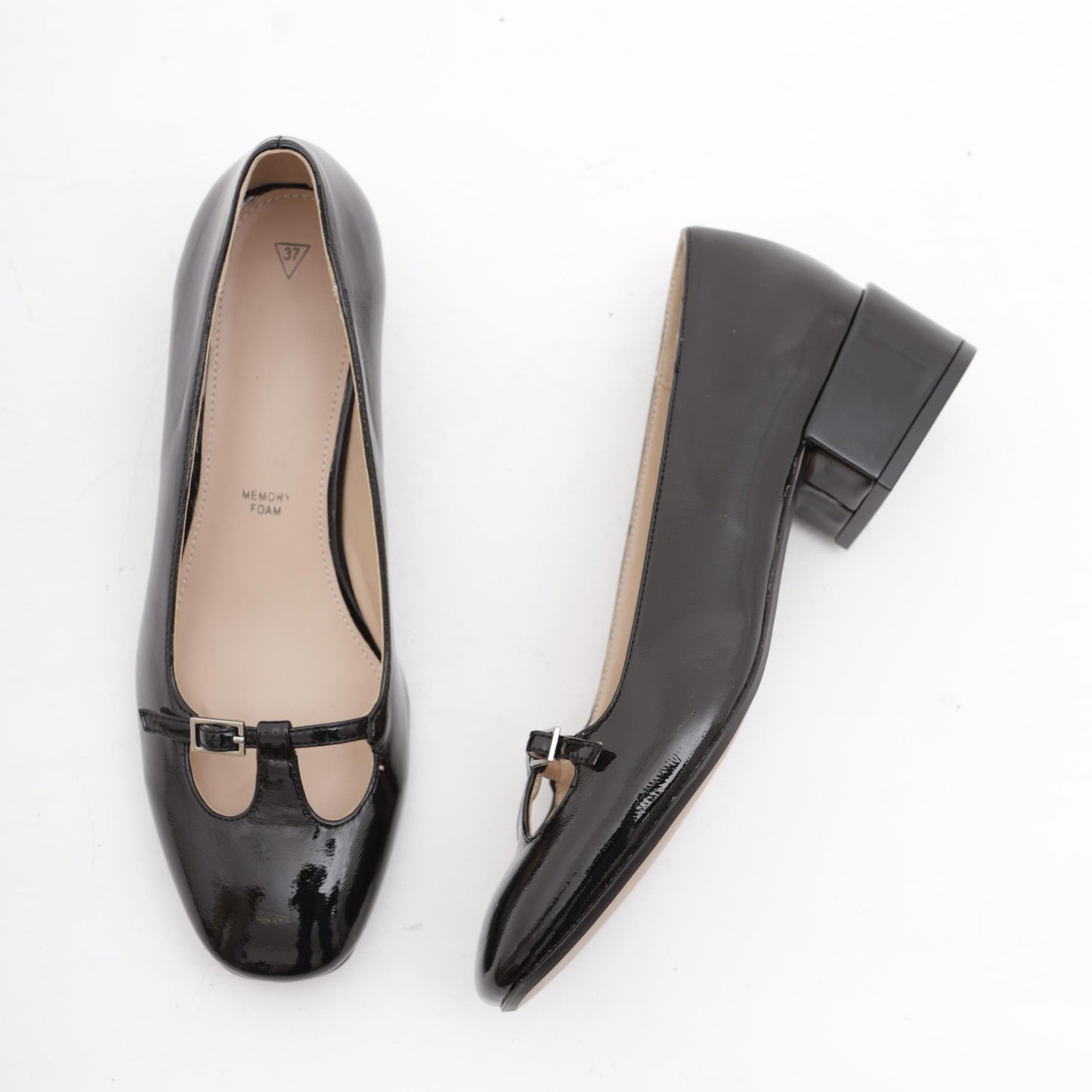 DECOLLETE' BASSA T-BAR NERO 