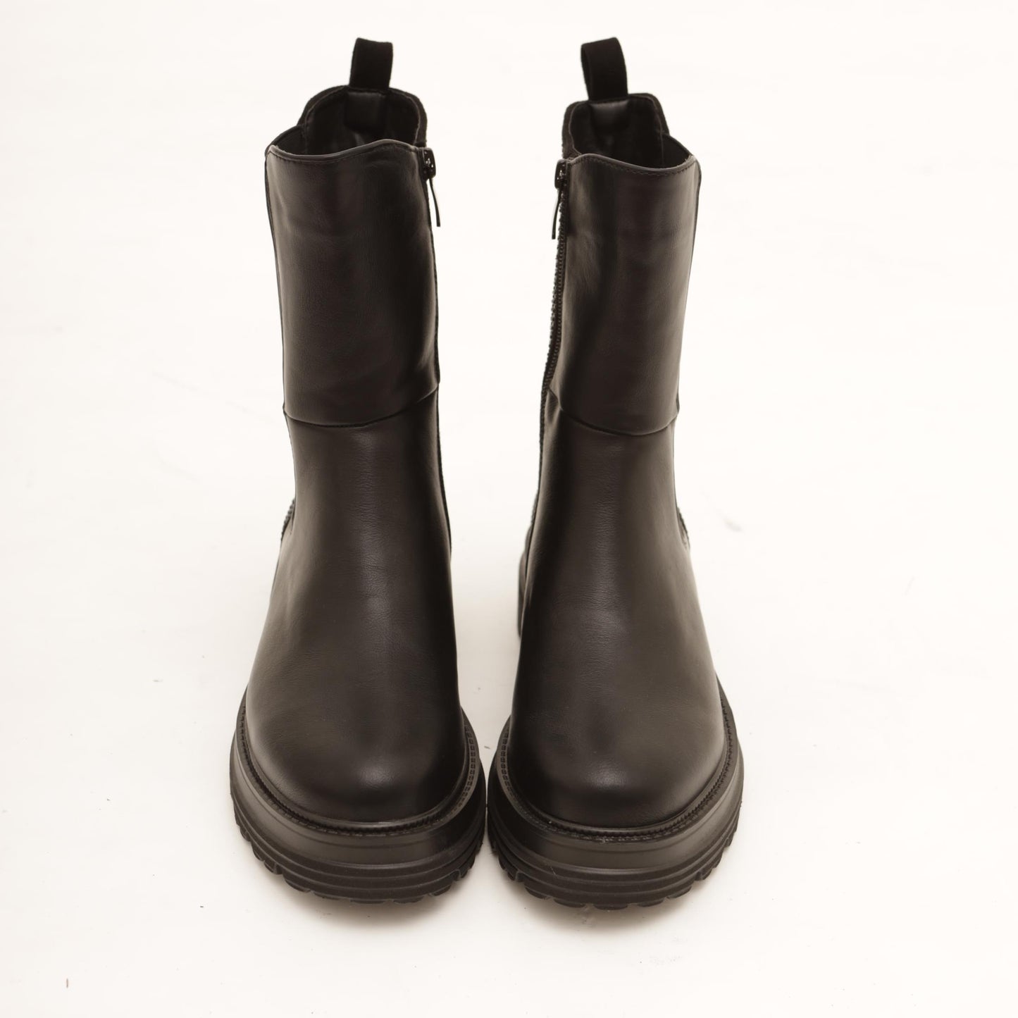 STIVALETTO ELASTICI STRASS NERO 