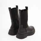 STIVALETTO ELASTICO E ZIP NERO 