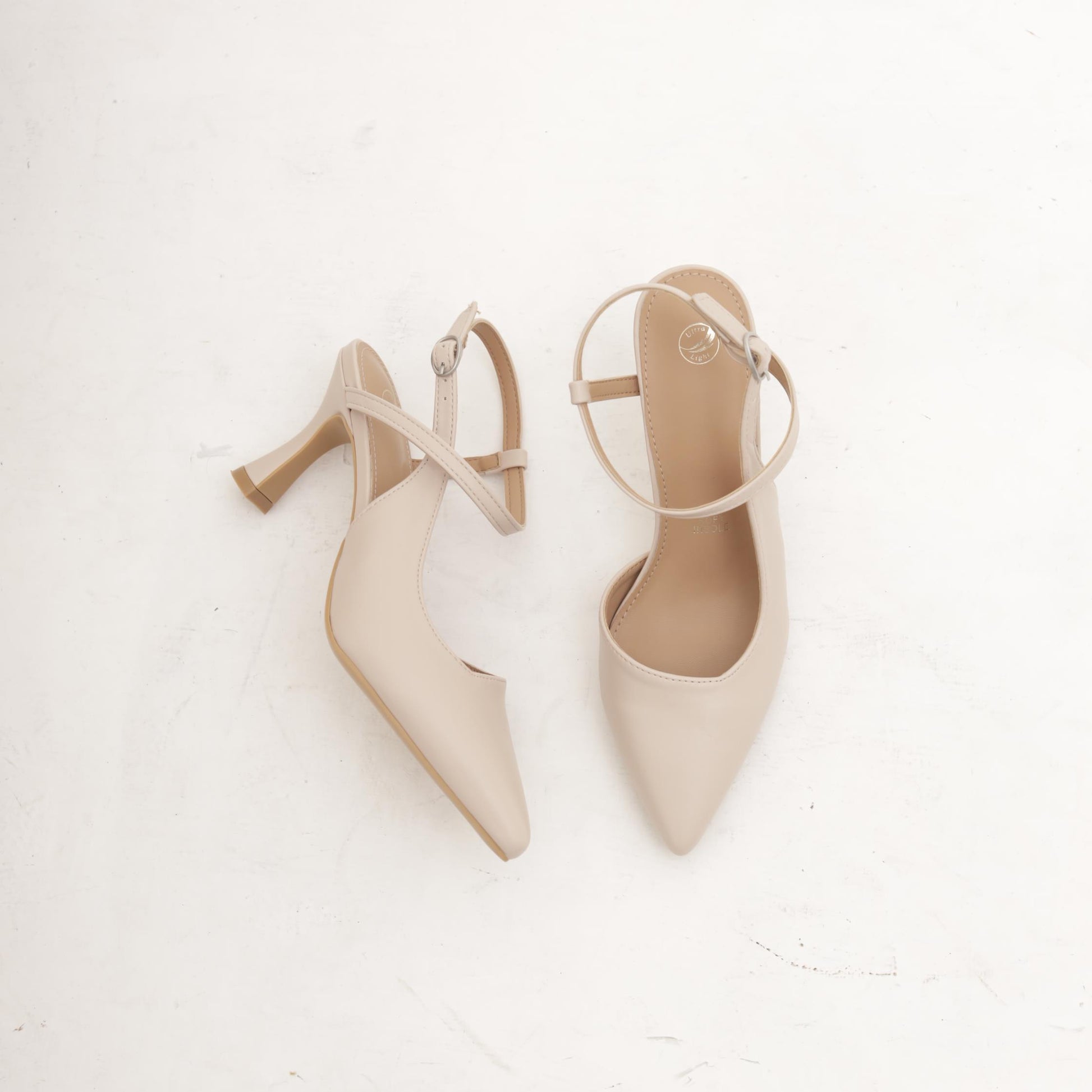 SLINGBACK CROSS BEIGE 