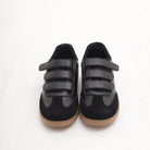SNEAKERS FLAT STRAPPO NERO 