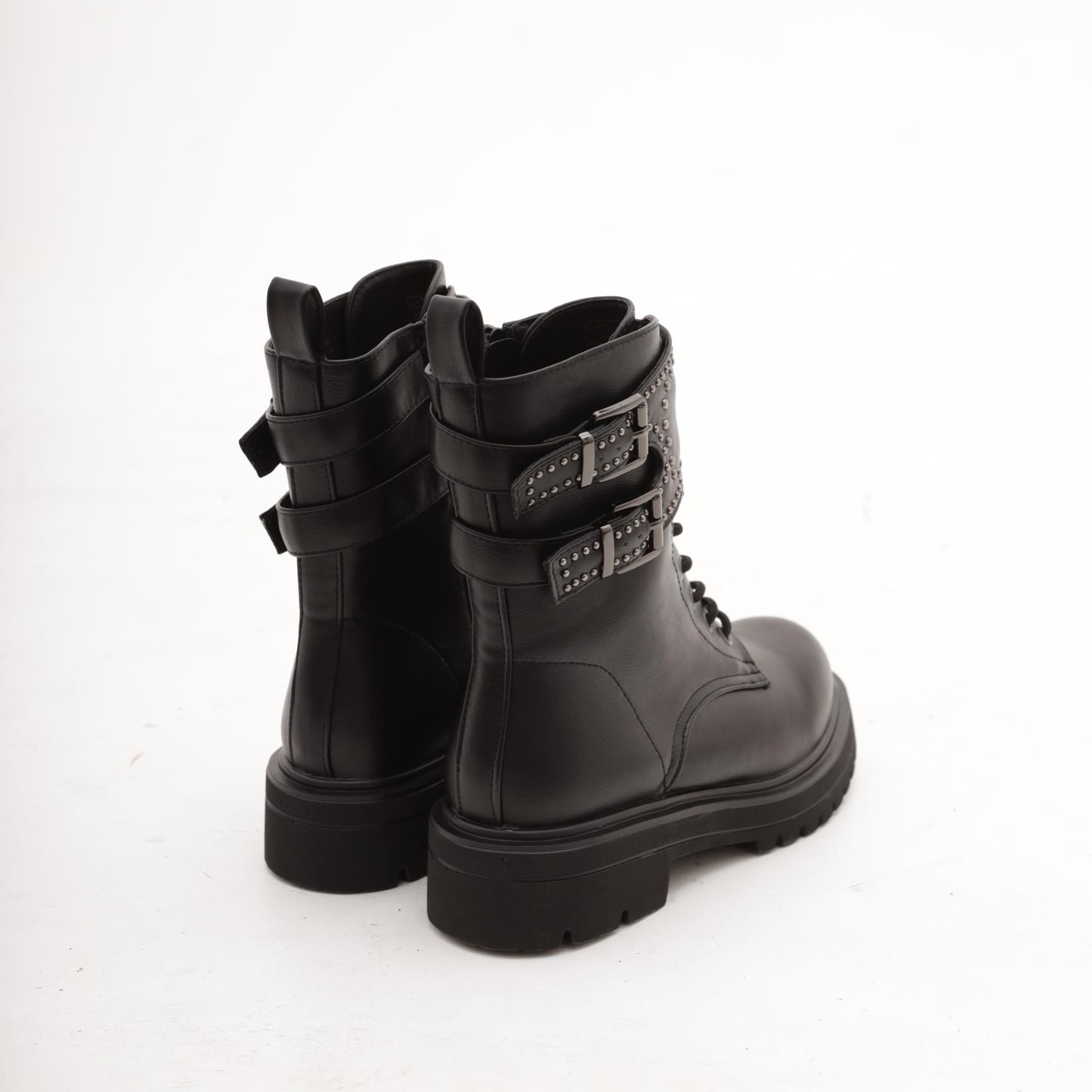 ANFIBIO ALTO 12 BUCHI BORCHIE NERO 